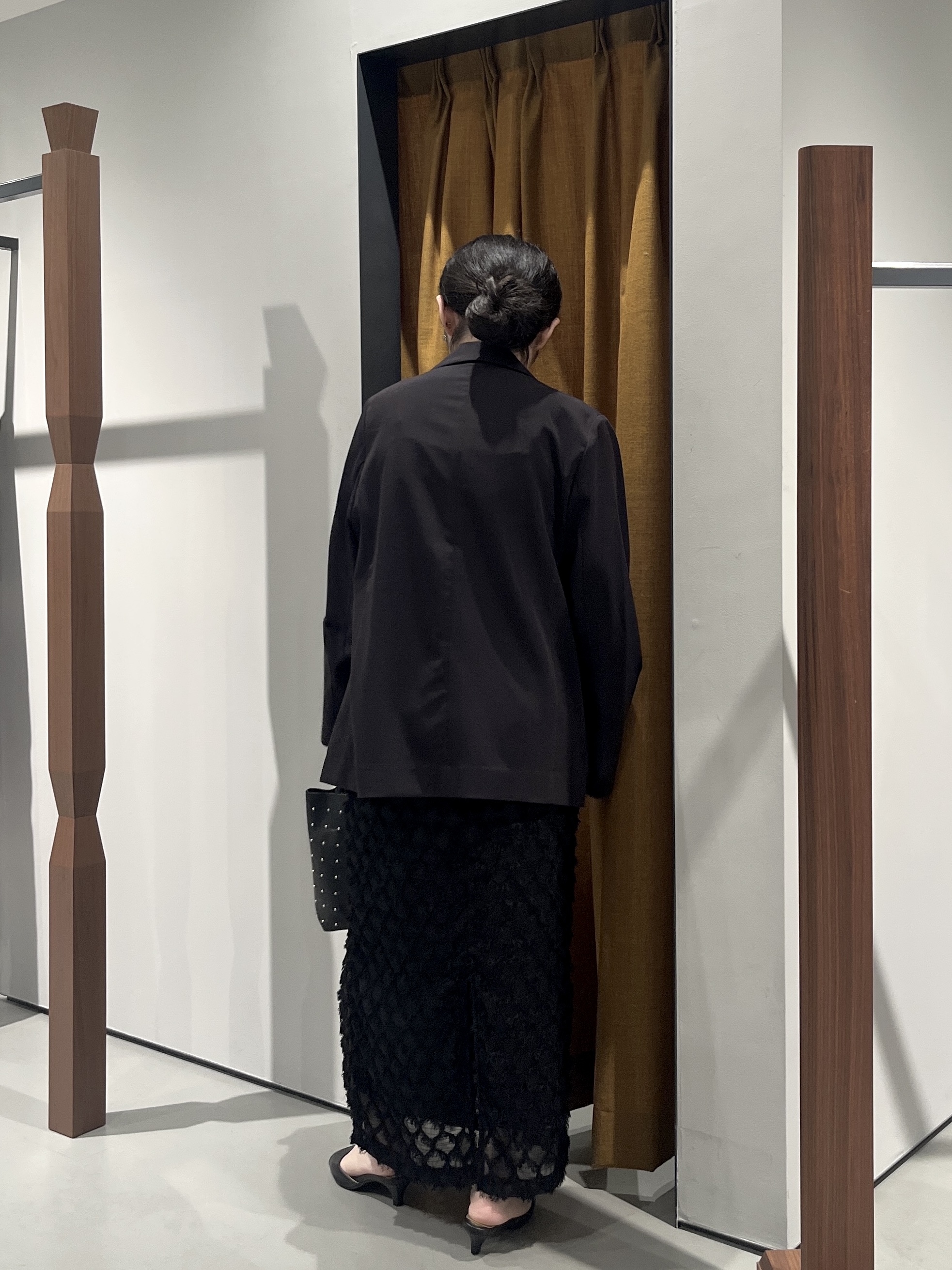 Uminoさんの「INDIVI｜Comfy Set Up｜ダブルブレストイージージャケット【LIVE紹介／上枝みどりさん着用／セット」を使ったコーディネート
