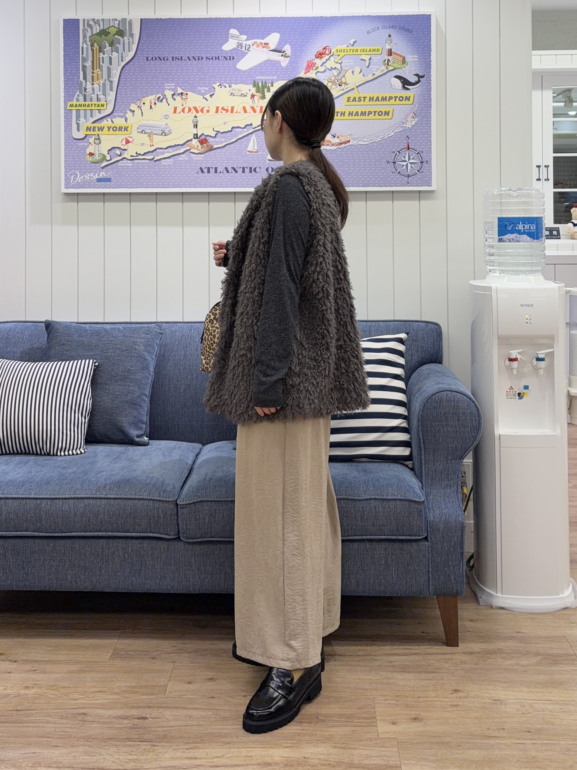 Ayakaさんの「Dessin｜【洗濯機OK/秋インナー】シアーテレコヘンリーネックプルオーバー」を使ったコーディネート