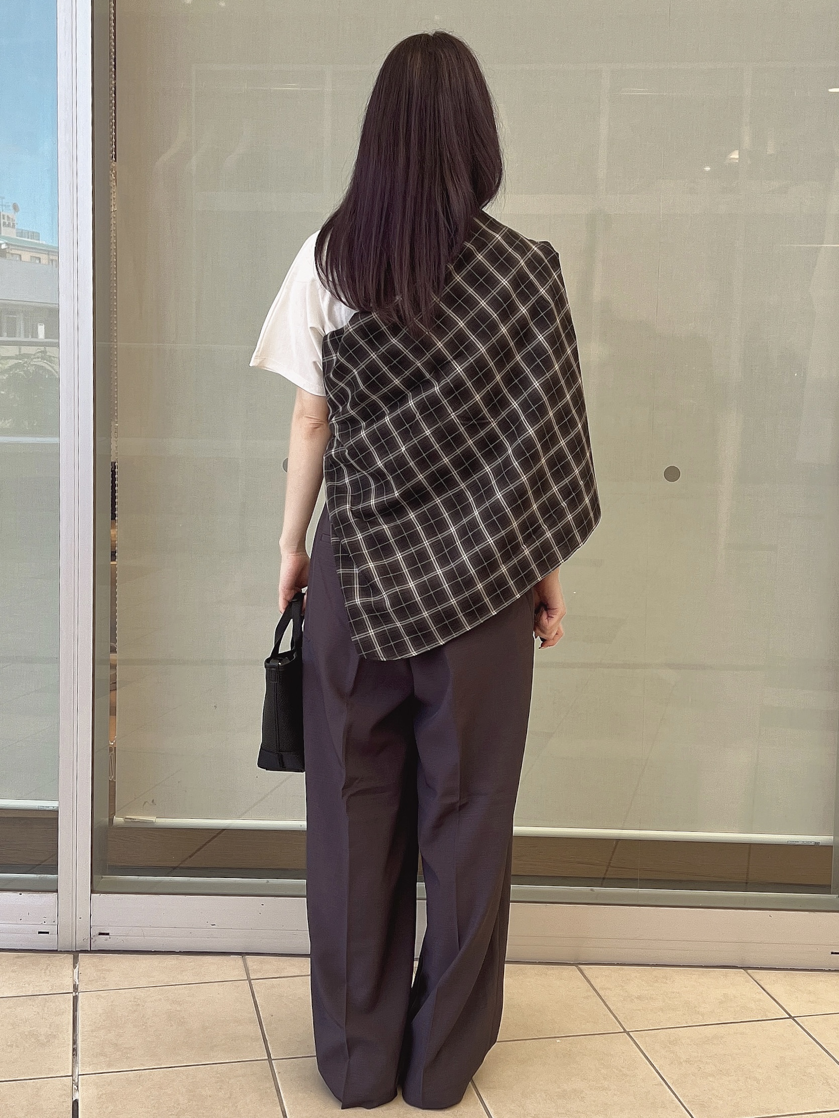 eriさんの「OPAQUE.CLIP｜チェック柄シャツ【洗濯機OK】」を使ったコーディネート