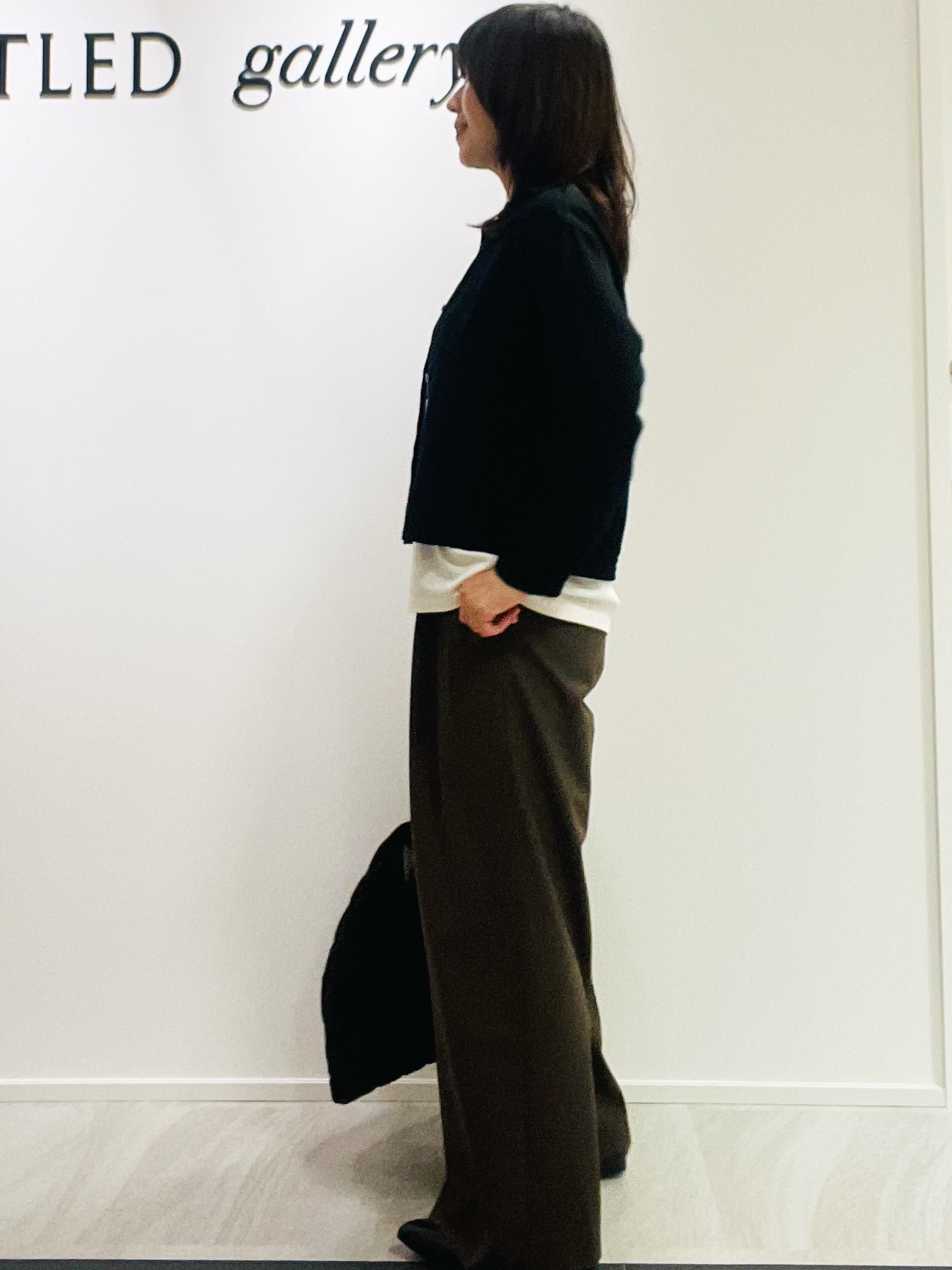 めいさんの「UNTITLED｜【セットアップ可/秋羽織り】メランジツイルシャツ」を使ったコーディネート