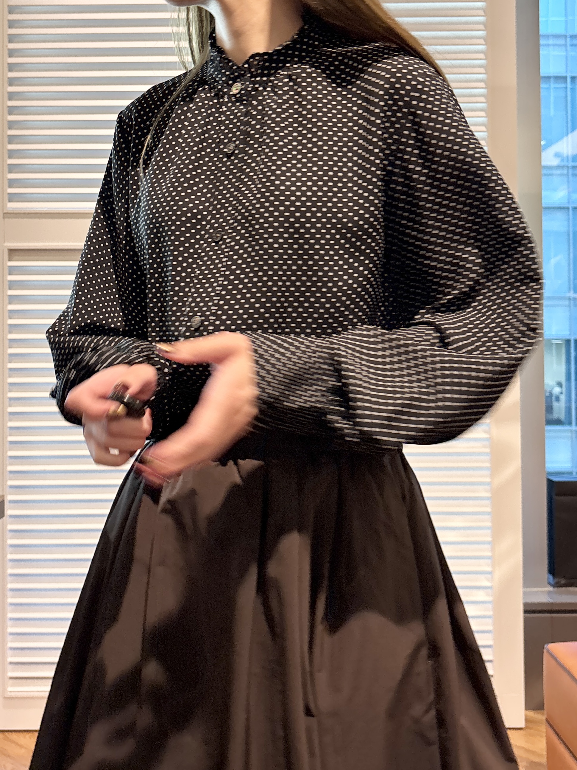 清水夏姫さんの「DRESSTERIOR｜【総ゴム仕様】タックボリュームスカート」を使ったコーディネート