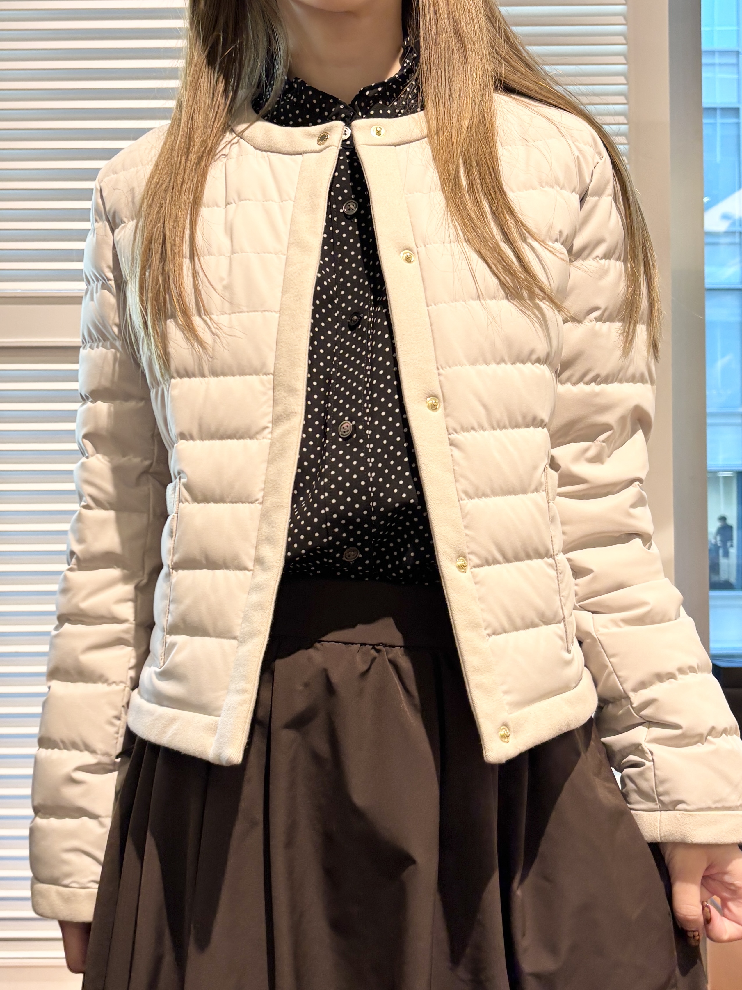 清水夏姫さんの「DRESSTERIOR｜【総ゴム仕様】タックボリュームスカート」を使ったコーディネート
