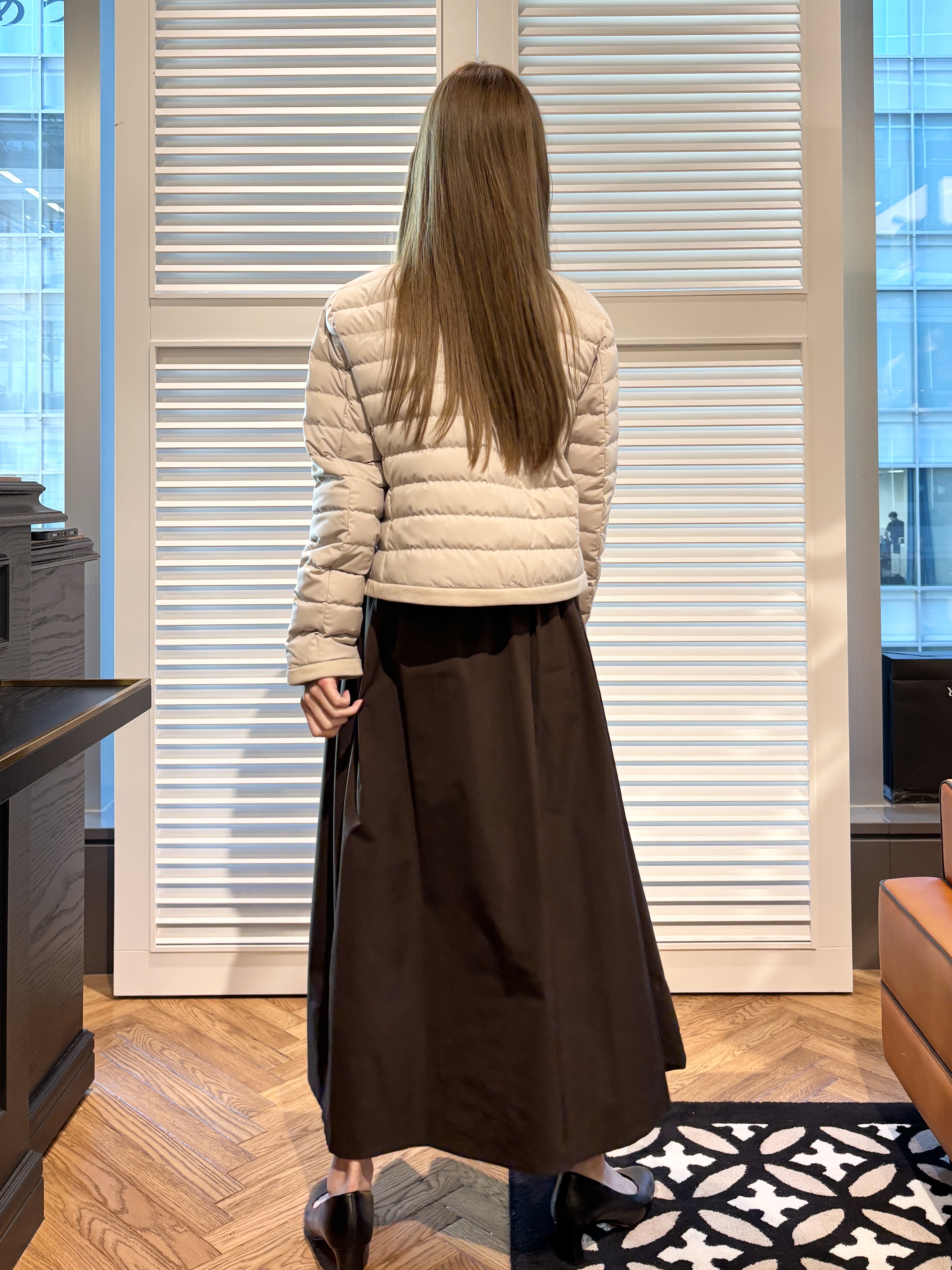 清水夏姫さんの「DRESSTERIOR｜【総ゴム仕様】タックボリュームスカート」を使ったコーディネート