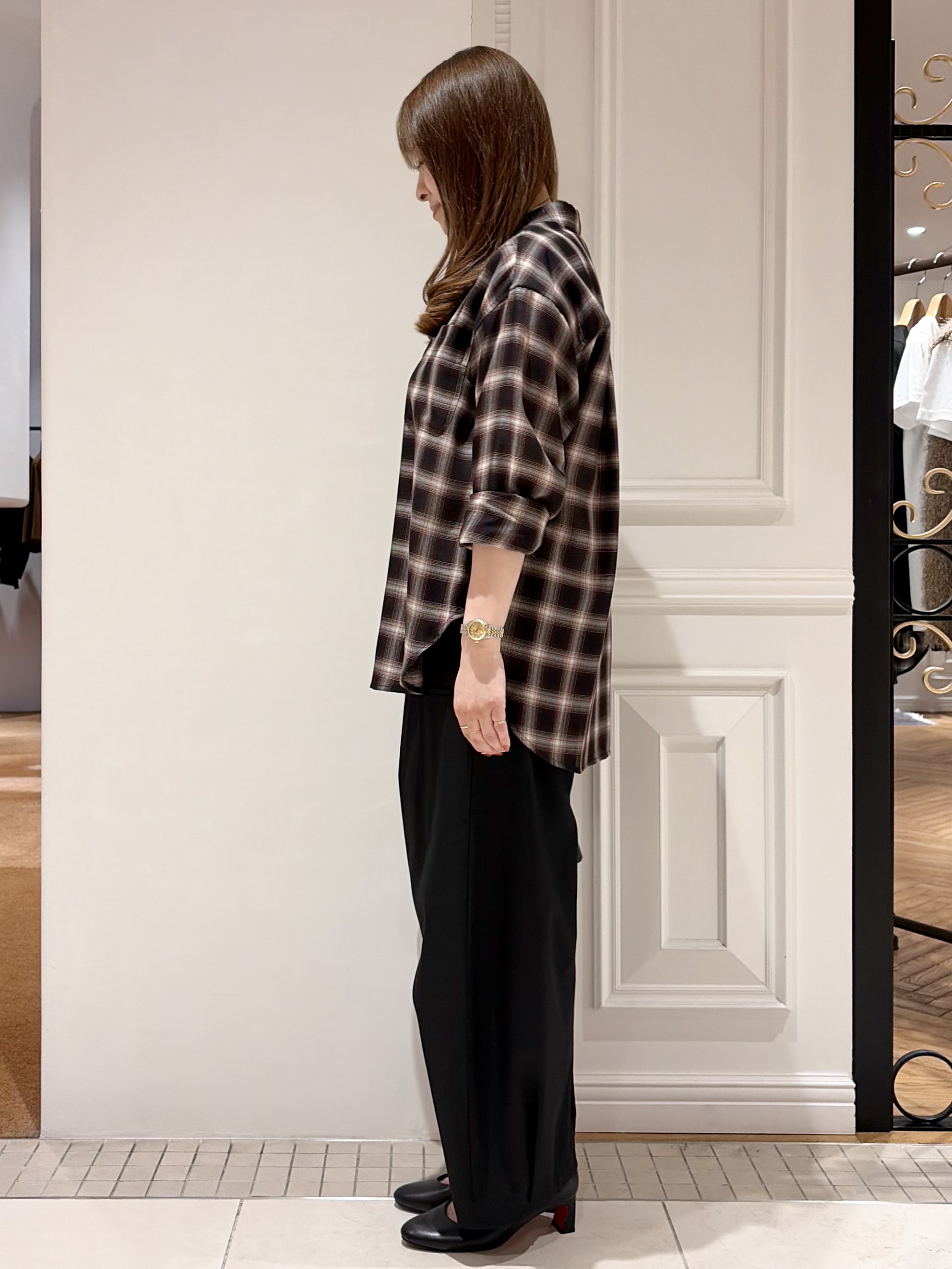 minowaさんの「DRESSTERIOR｜【ウォッシャブル】ビエラオンブレチェックシャツ」を使ったコーディネート