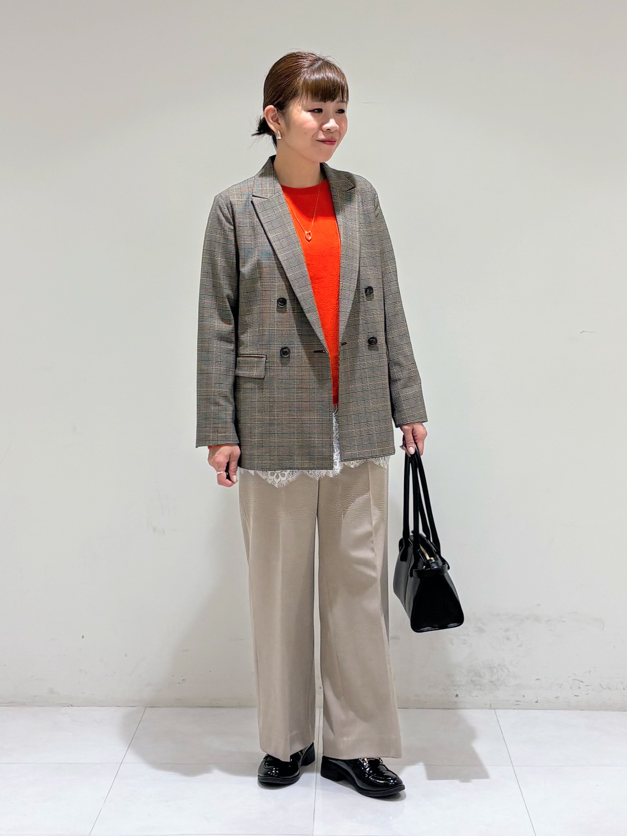 tsuyuさんの「INDIVI｜【洗濯機OK／ストレッチ◎】秋はじめのダブルジャケット」を使ったコーディネート