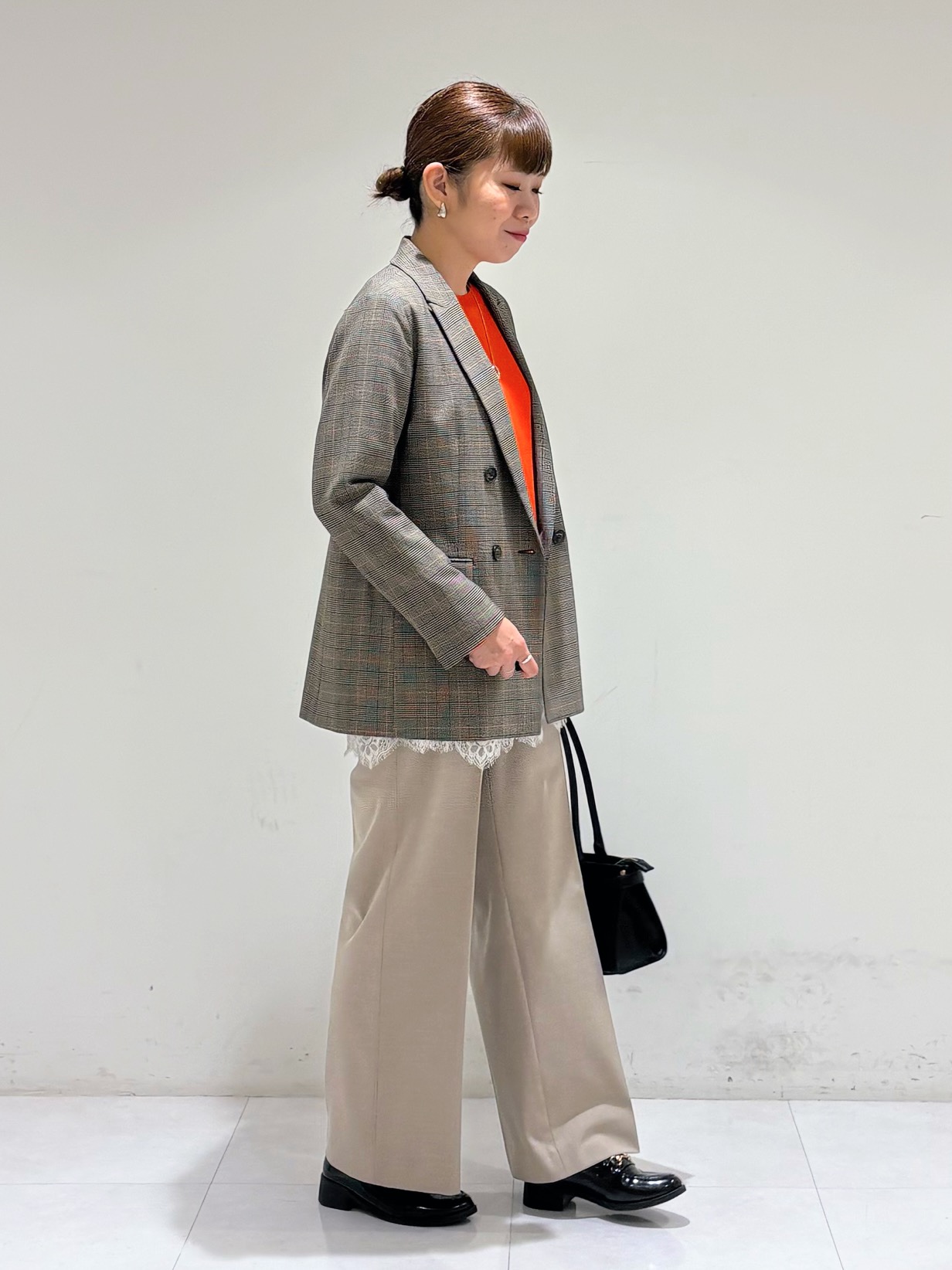 tsuyuさんの「INDIVI｜【洗濯機OK／ストレッチ◎】秋はじめのダブルジャケット」を使ったコーディネート