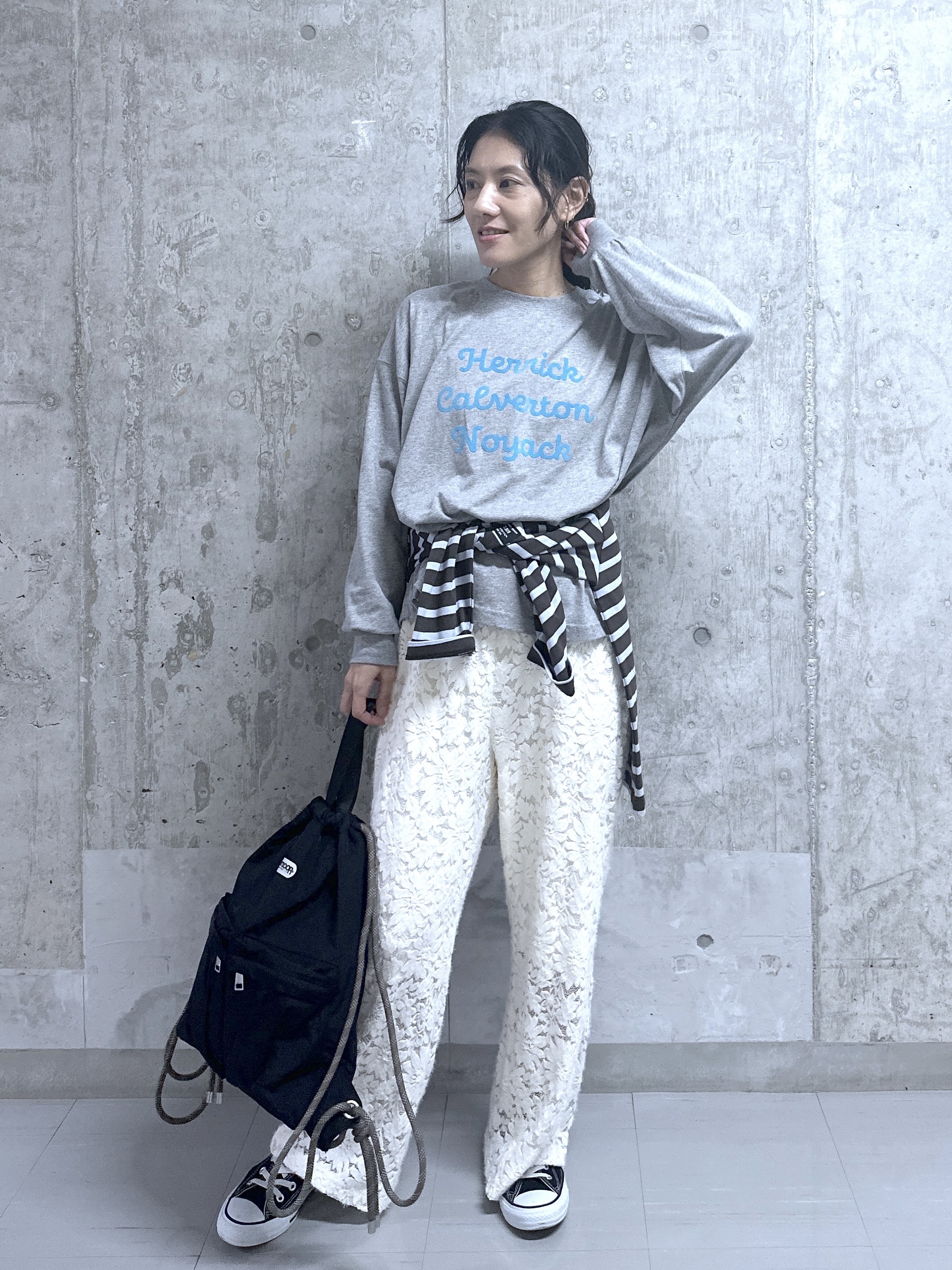 kumiさんの「Dessin｜【洗える】オーガニックコットン ロングスリーブTシャツ」を使ったコーディネート