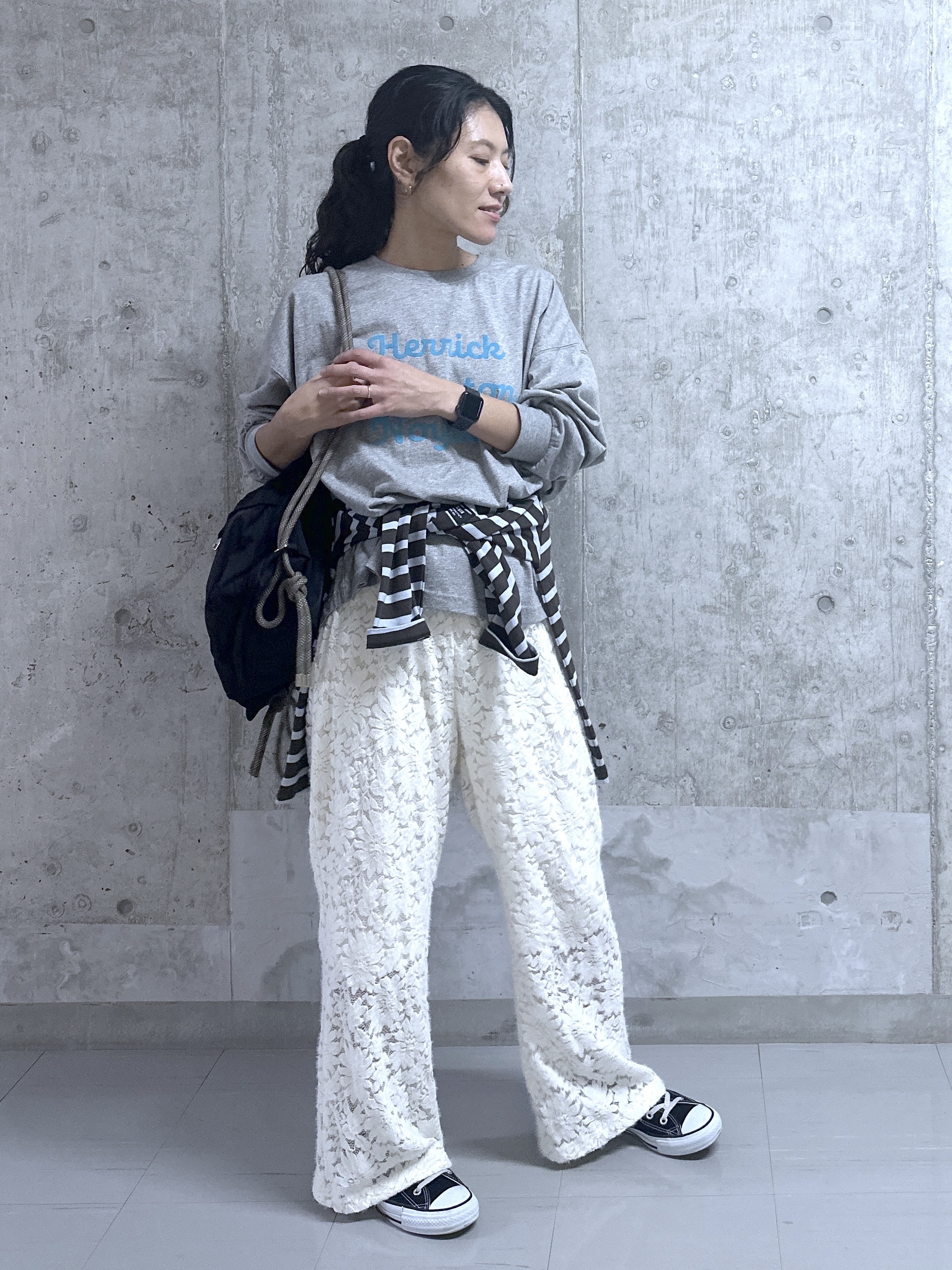 kumiさんの「Dessin｜【洗える】オーガニックコットン ロングスリーブTシャツ」を使ったコーディネート