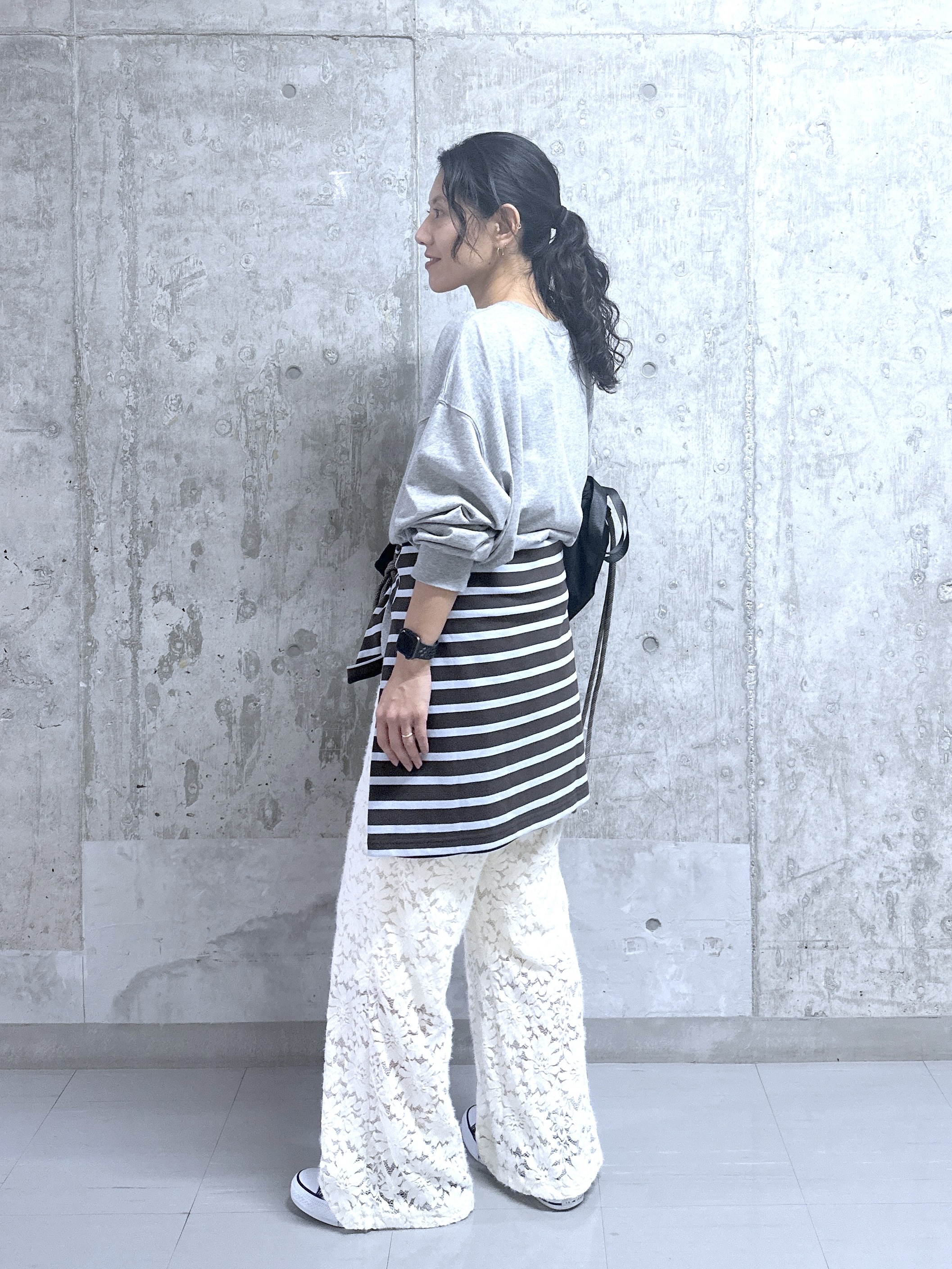 kumiさんの「Dessin｜【洗える】オーガニックコットン ロングスリーブTシャツ」を使ったコーディネート