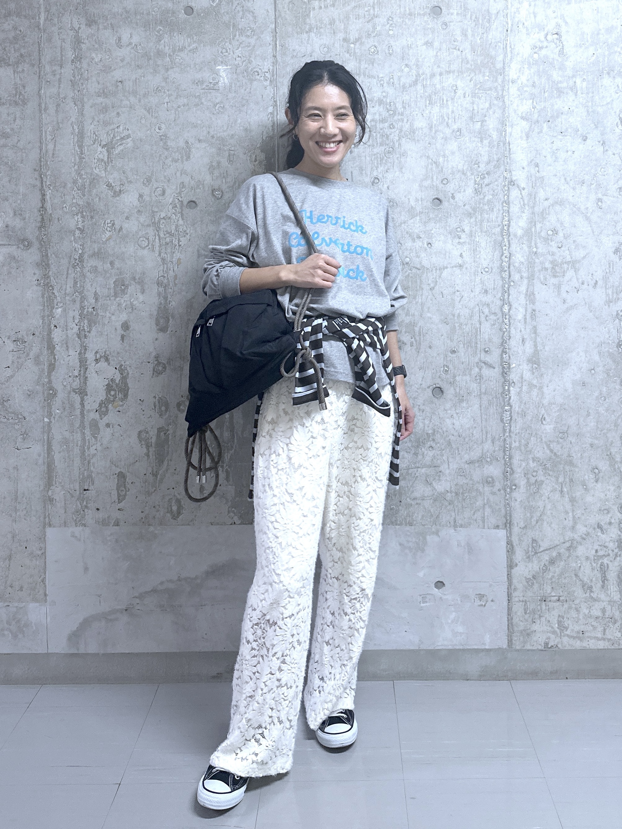 kumiさんの「Dessin｜【洗える】オーガニックコットン ロングスリーブTシャツ」を使ったコーディネート