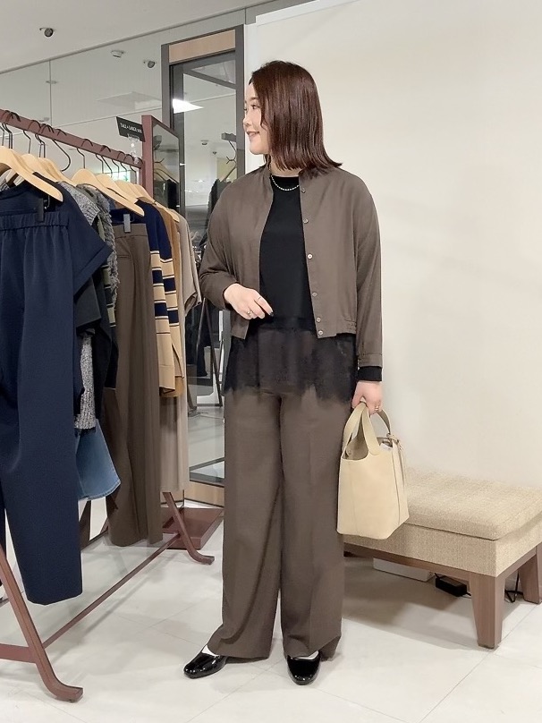 YUIさんの「UNTITLED｜【セットアップ可/秋羽織り】メランジツイルシャツ」を使ったコーディネート