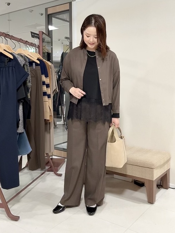 YUIさんの「UNTITLED｜【セットアップ可/秋羽織り】メランジツイルシャツ」を使ったコーディネート