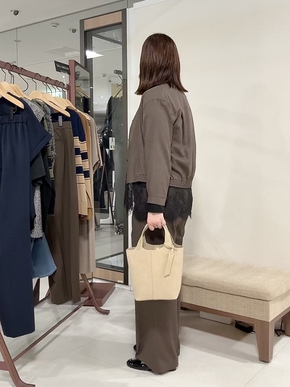 YUIさんの「UNTITLED｜【セットアップ可/秋羽織り】メランジツイルシャツ」を使ったコーディネート