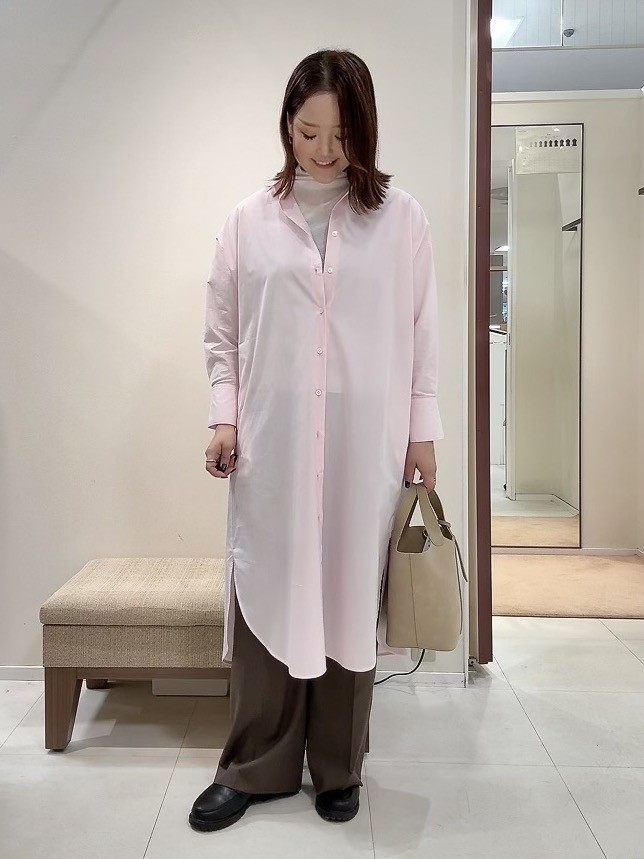 YUIさんの「UNTITLED｜ロングシャツワンピース」を使ったコーディネート