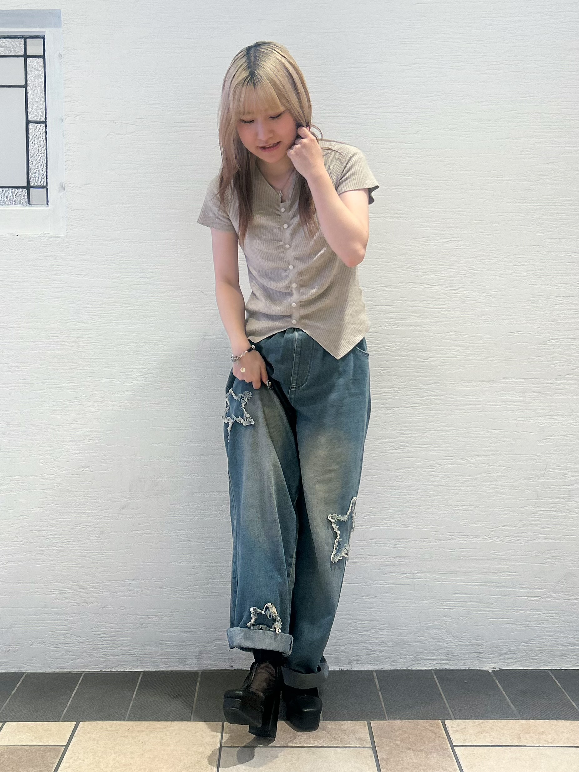 miyuさんの「ESPERANZA｜チュールスクエアブーツ」を使ったコーディネート