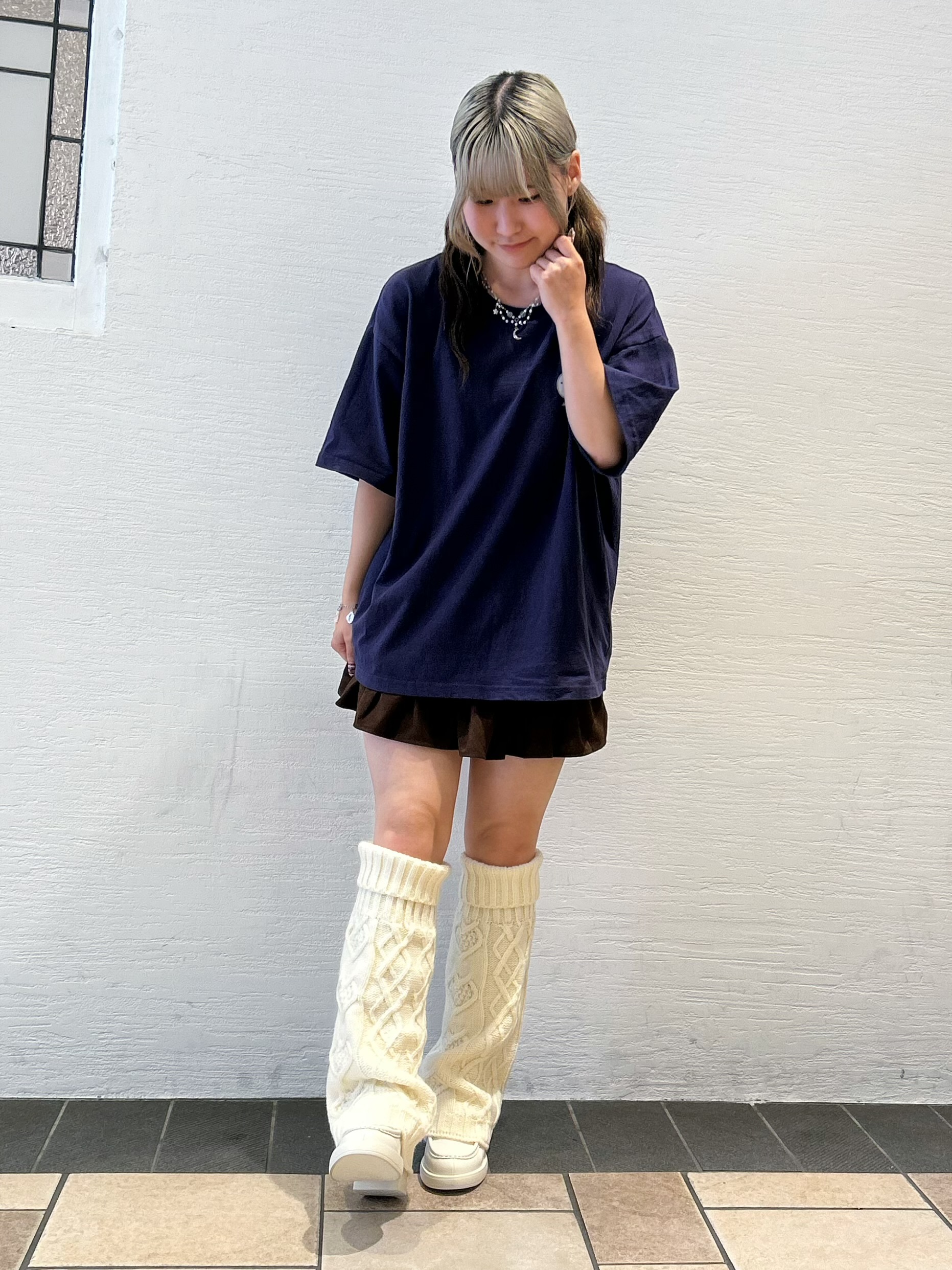 miyuさんの「ESPERANZA｜ニットレッグウォーマー」を使ったコーディネート