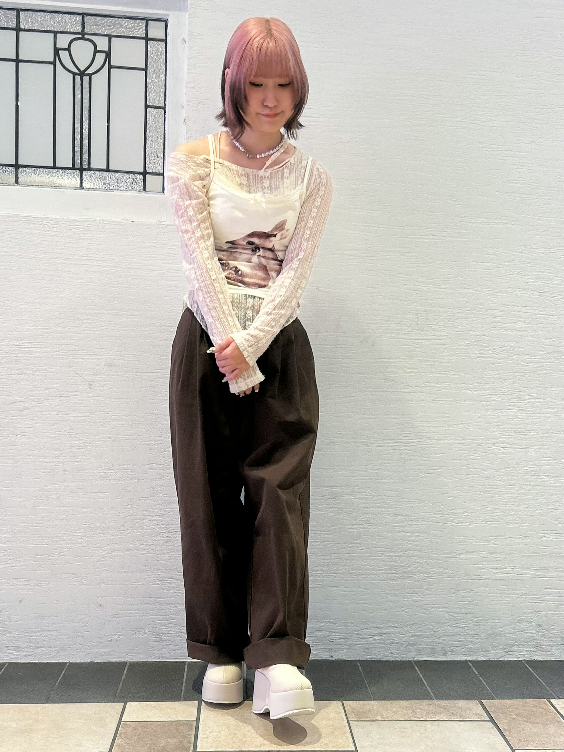 miyuさんの「ESPERANZA｜厚底ニットショートブーツ」を使ったコーディネート