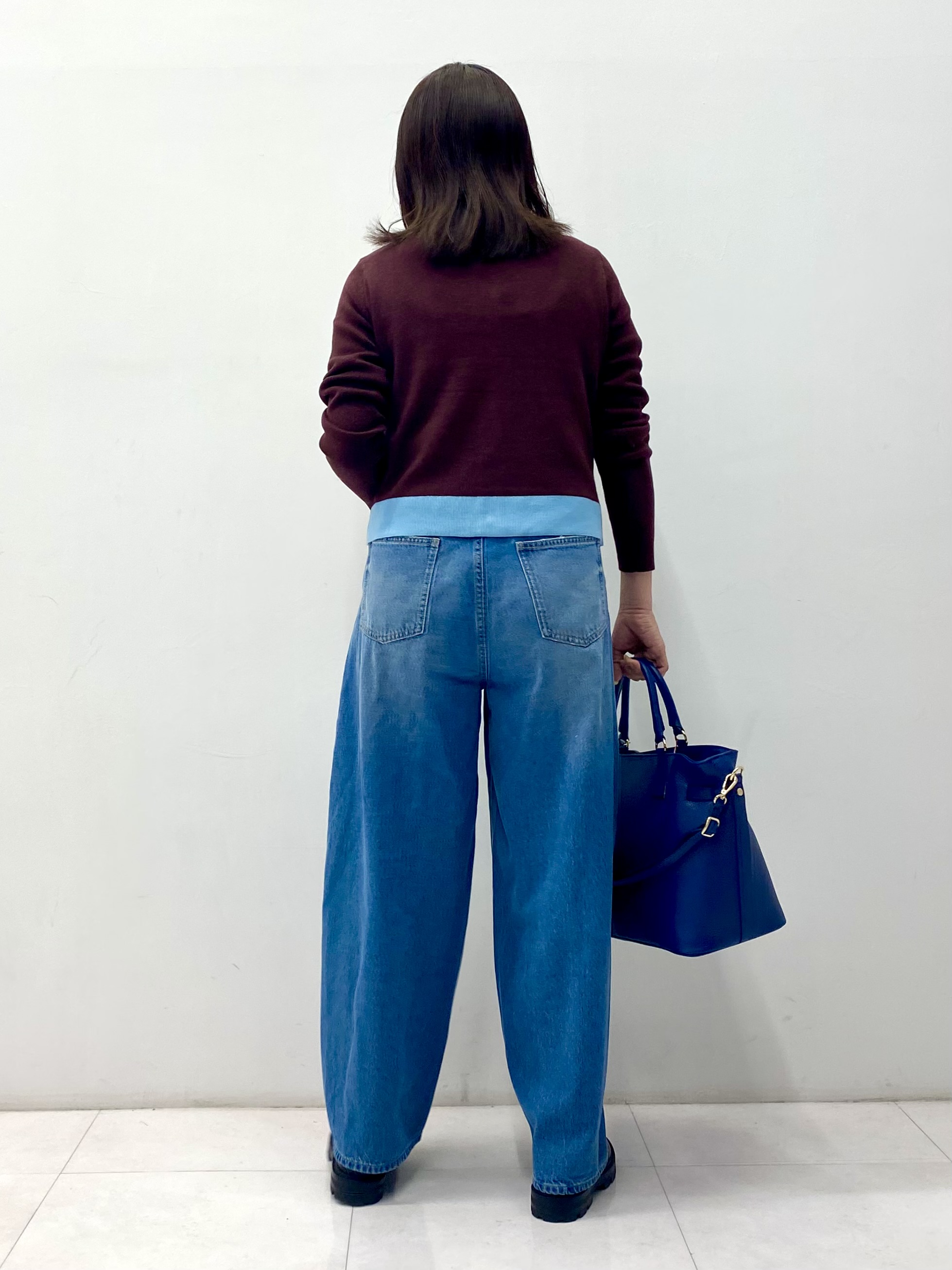 Sawaguchiさんの「DRESSTERIOR｜【マシンウォッシャブル】コットンカシミヤバイカラーカーディガン」を使ったコーディネート