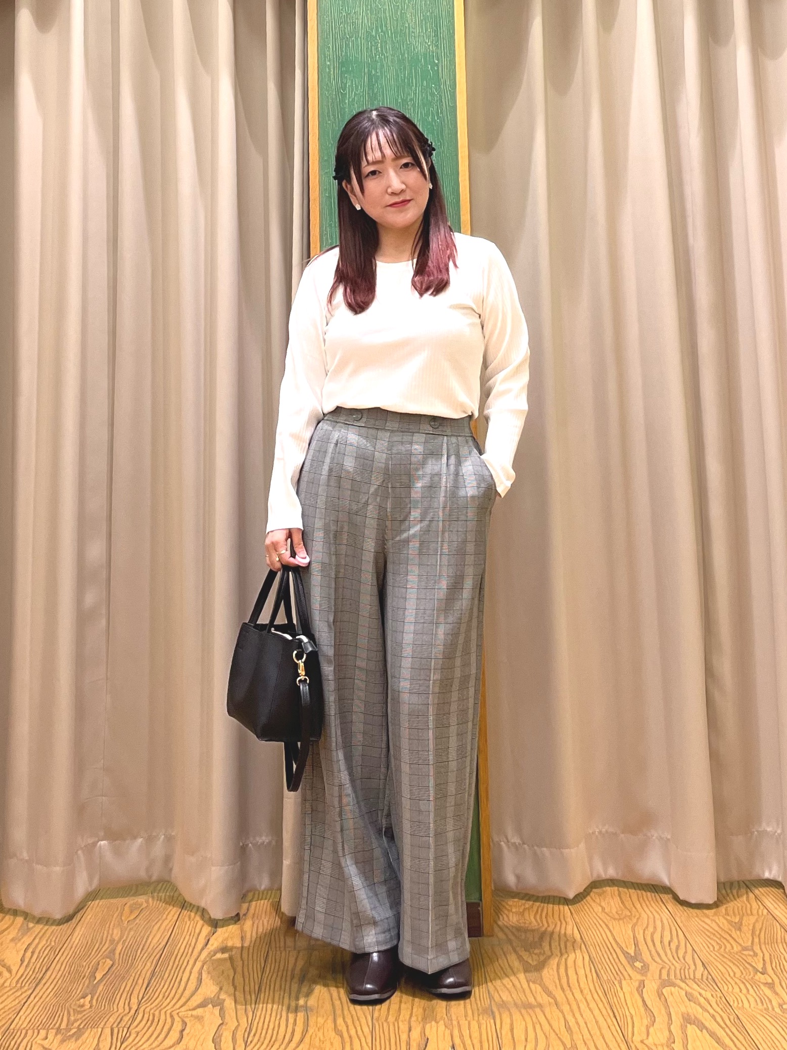 ゆっきーさんの「SHOO･LA･RUE｜【S-LL】シンプルだから使いやすい すっきり見えの長袖トップス」を使ったコーディネート