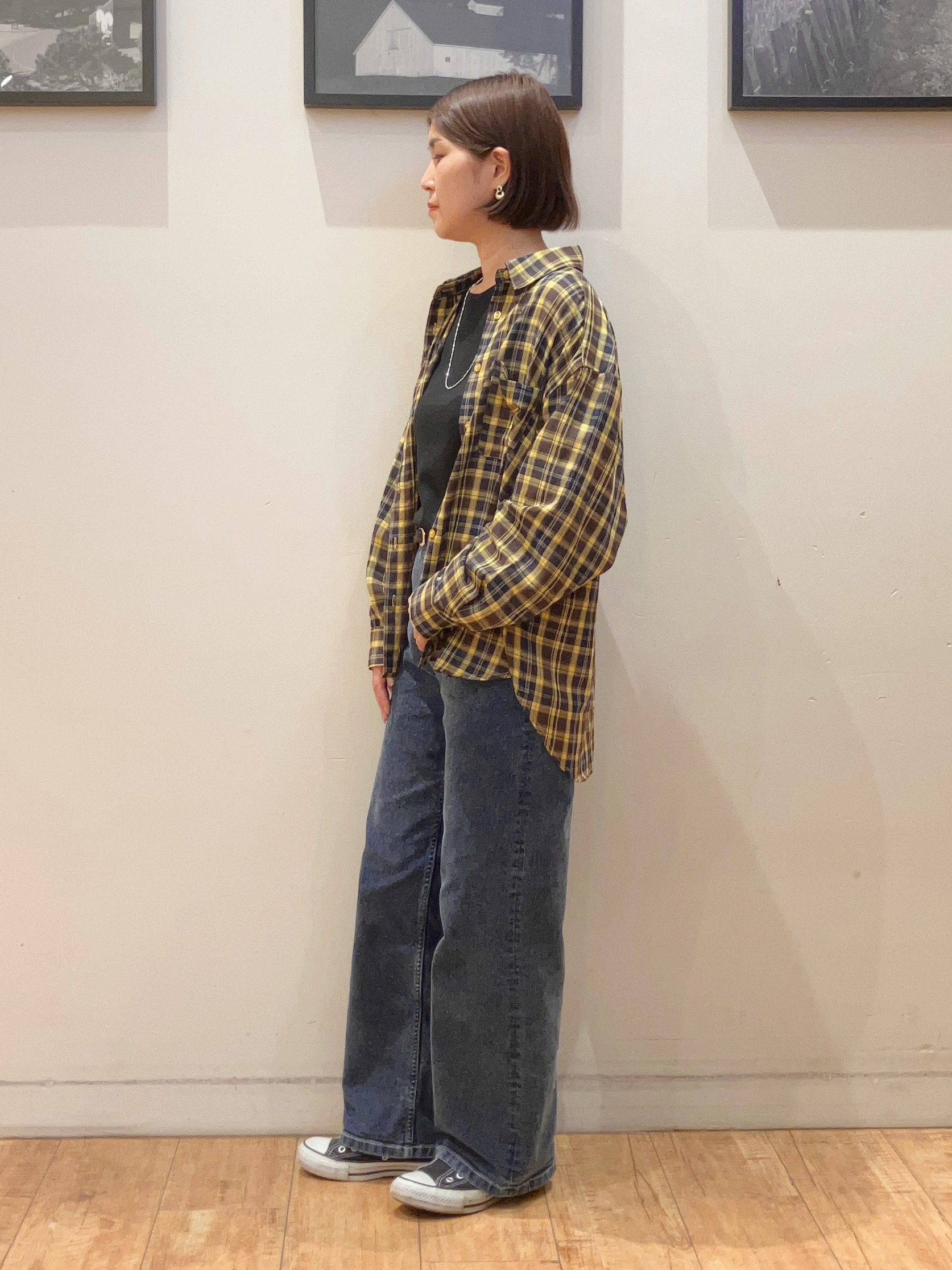 momoharuさんの「SHOO･LA･RUE｜【洗濯後しわになりにくい/S-LL】気分で選ぶ 大人のデイリー使いに ベーシックシャツ」を使ったコーディネート