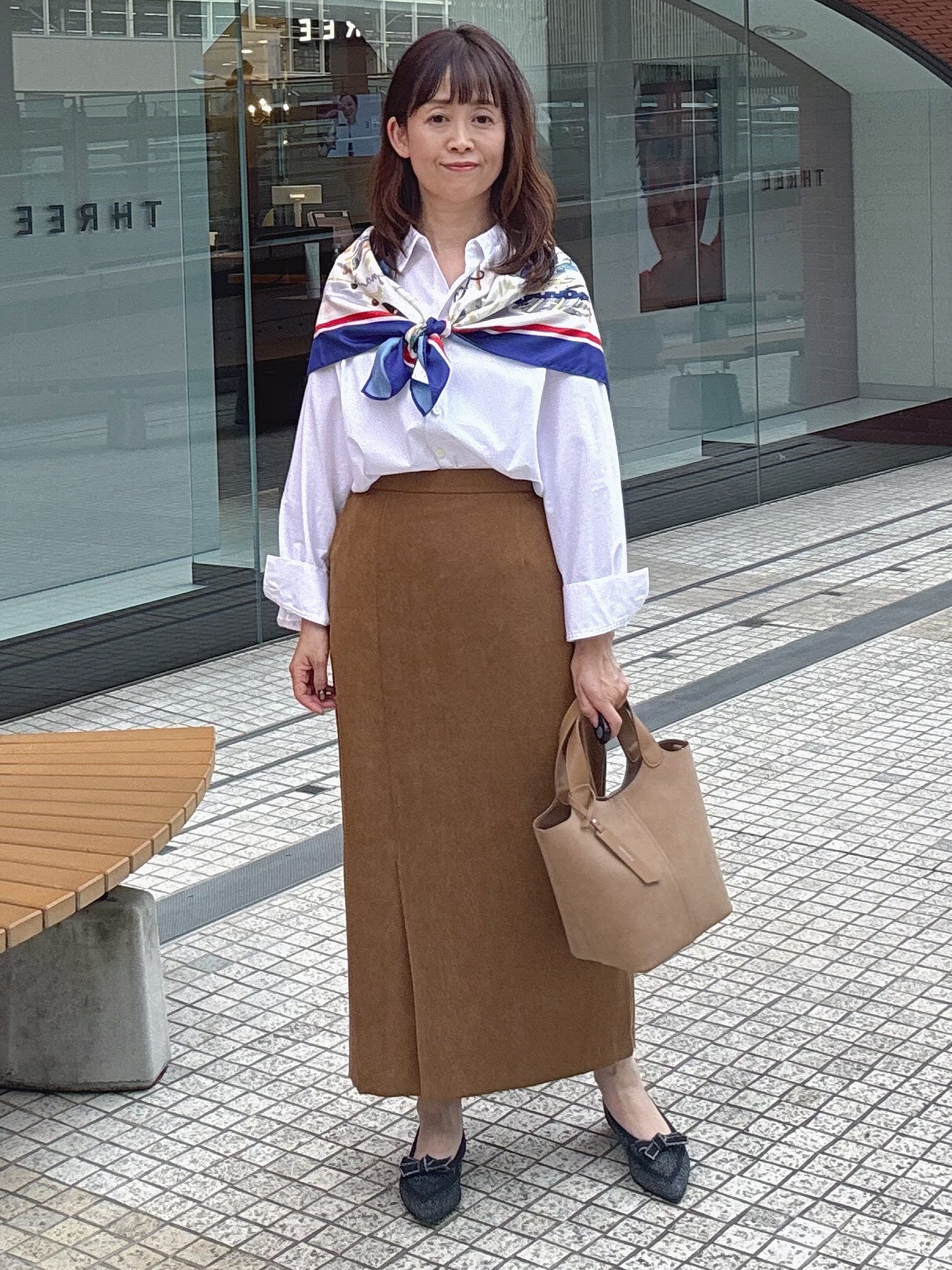 makiさんの「UNTITLED｜コットンドルマンシャツ」を使ったコーディネート