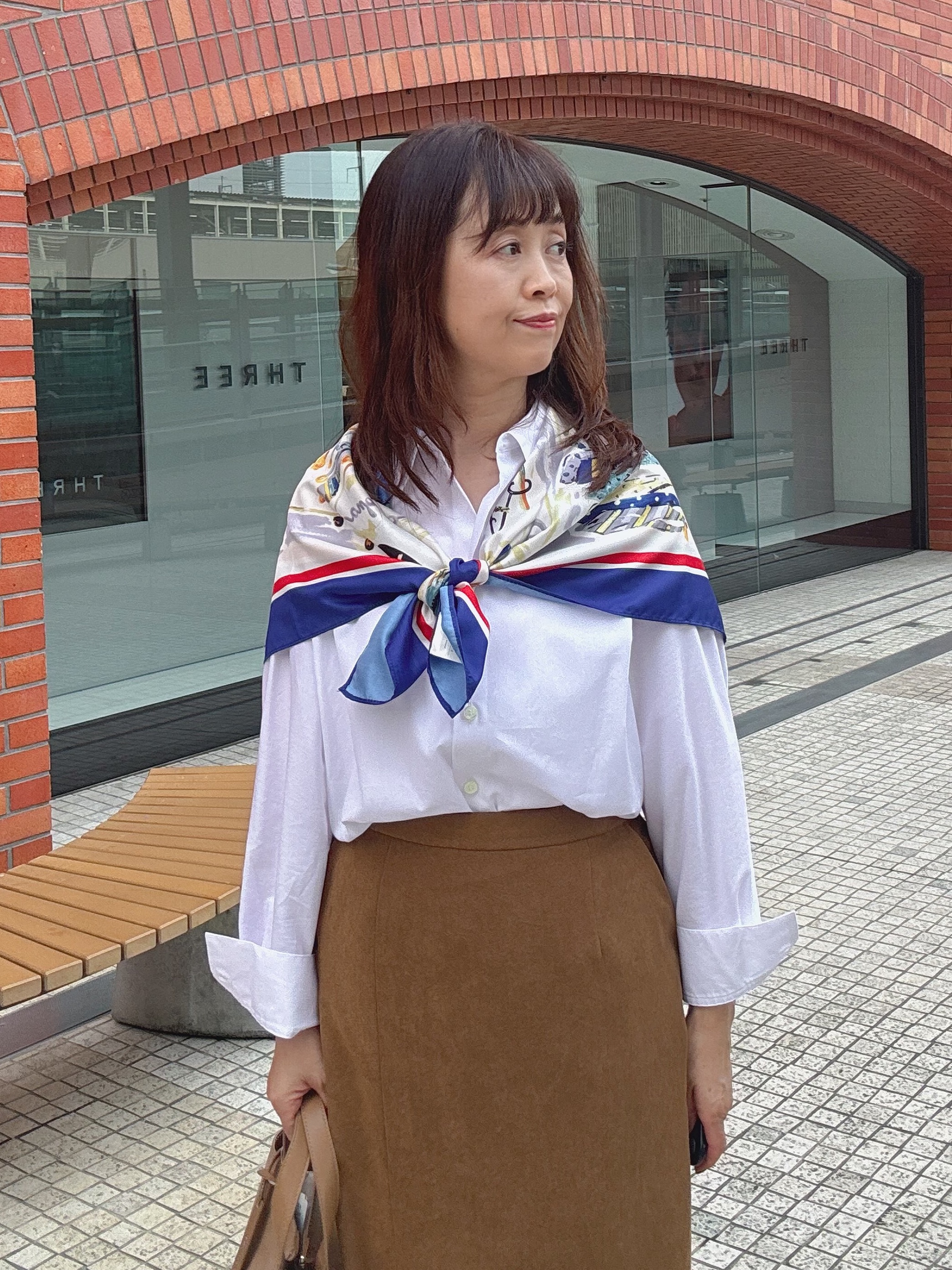 makiさんの「UNTITLED｜コットンドルマンシャツ」を使ったコーディネート