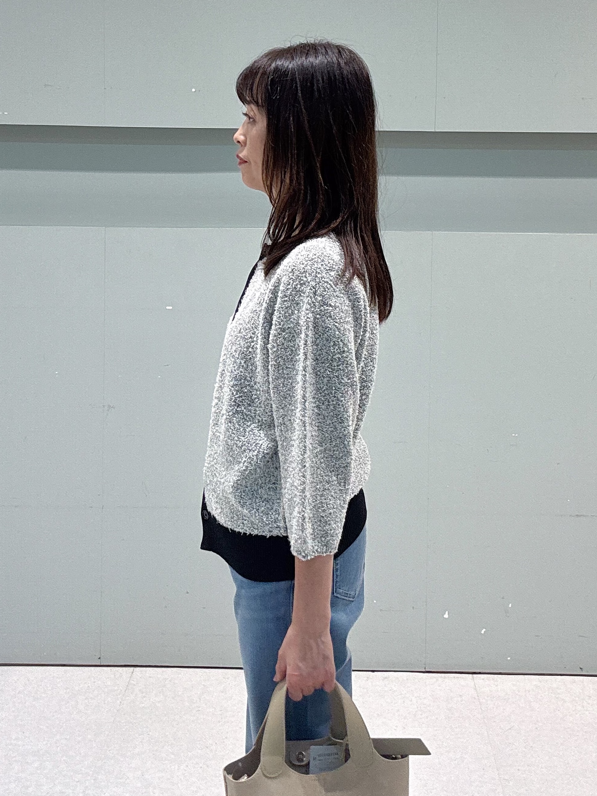 makiさんの「UNTITLED｜【ジャケットライク/前後2WAY】コットン混カールプルオーバー」を使ったコーディネート