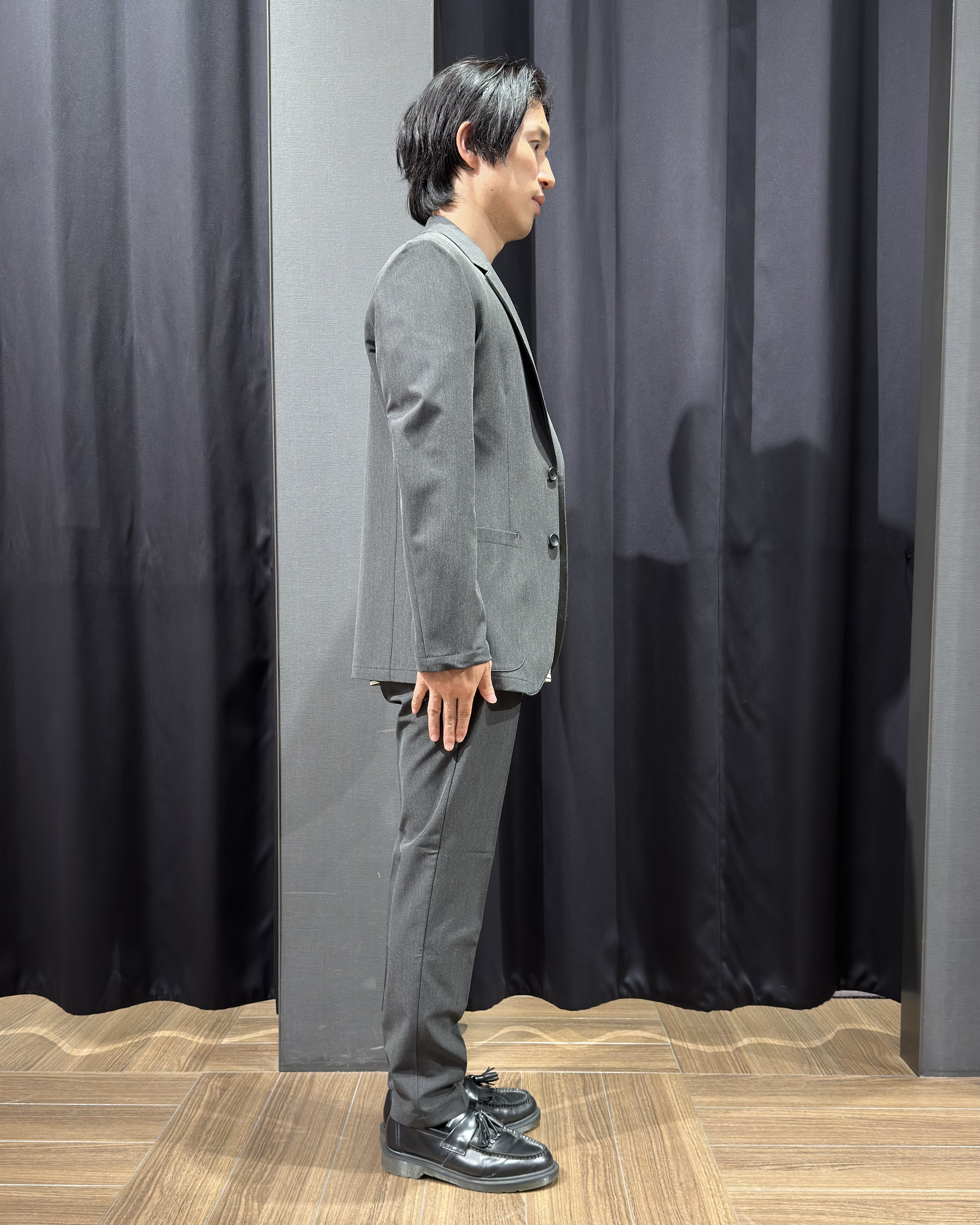 tomoyaさんの「THE SHOP TK｜【ストレッチ／洗濯機OK／セットアップ可】デニムライク ジャケット」を使ったコーディネート