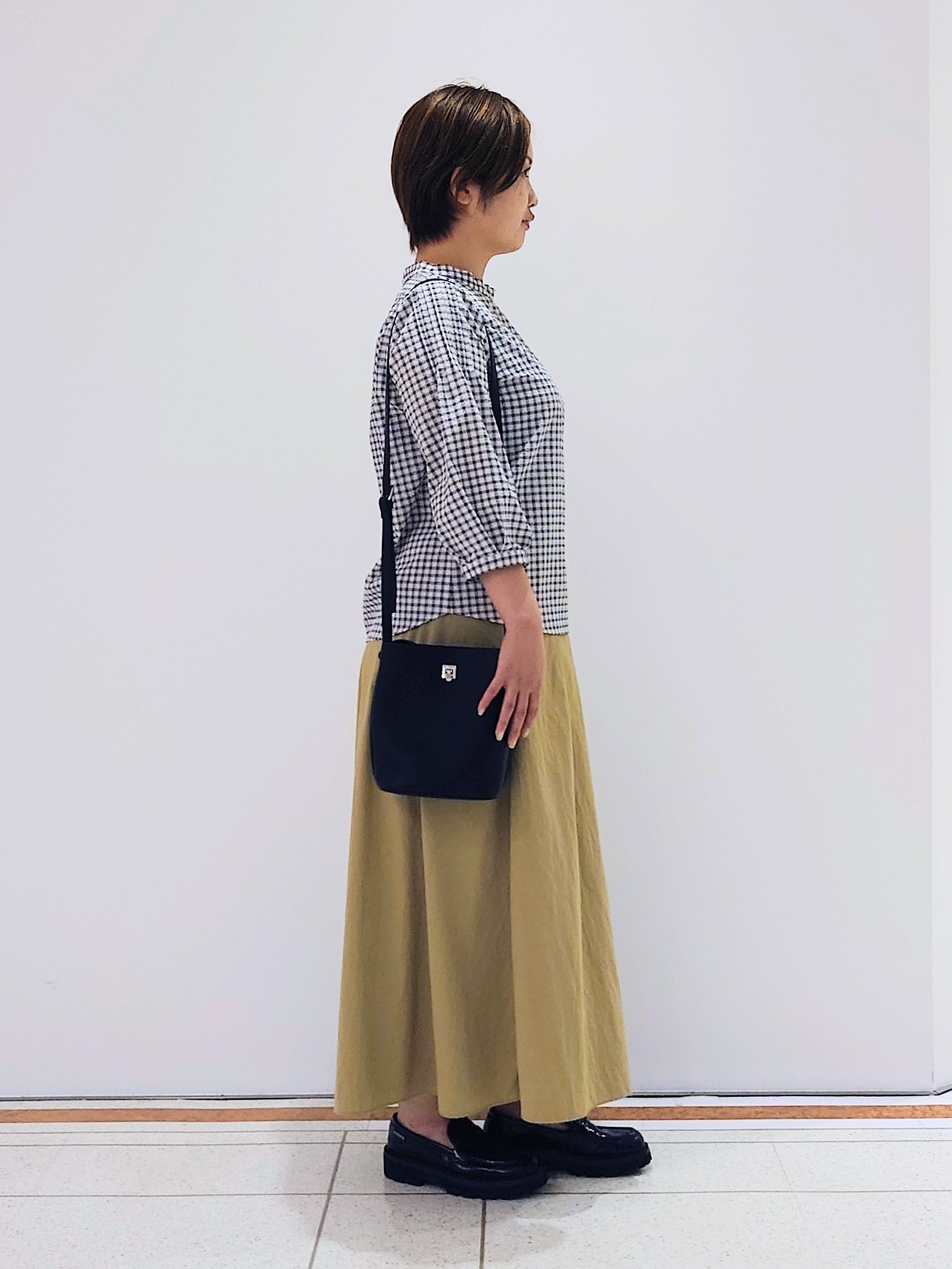 gissyさんの「INDIVI｜【初秋にピッタリ！／洗える】凹凸素材ミニスタンドトップス」を使ったコーディネート