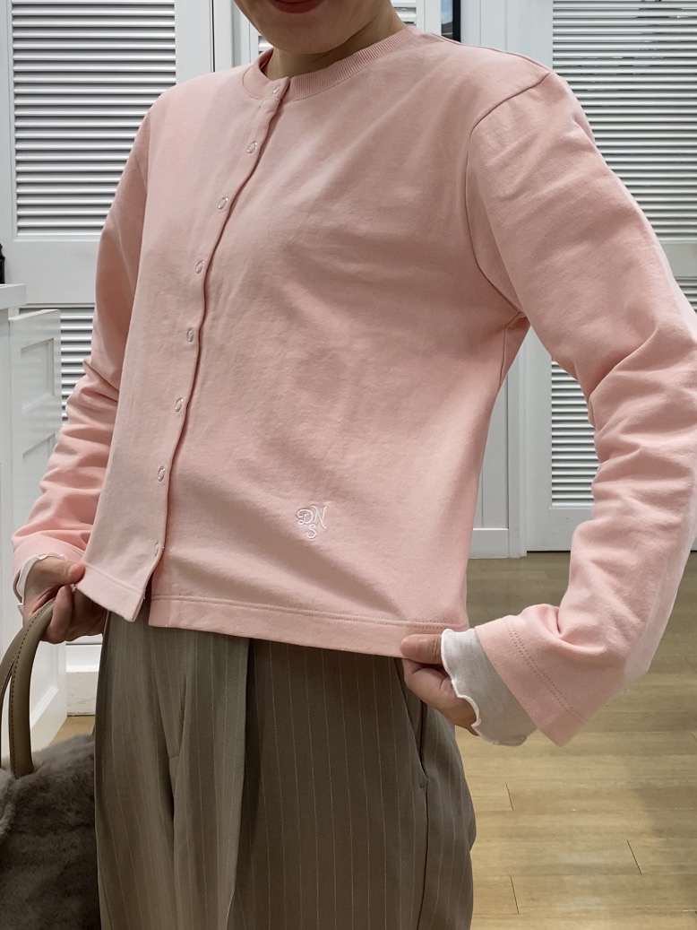 Hamaさんの「Dessin｜【洗える/6色展開】リングスナップミニ裏毛カーディガン」を使ったコーディネート