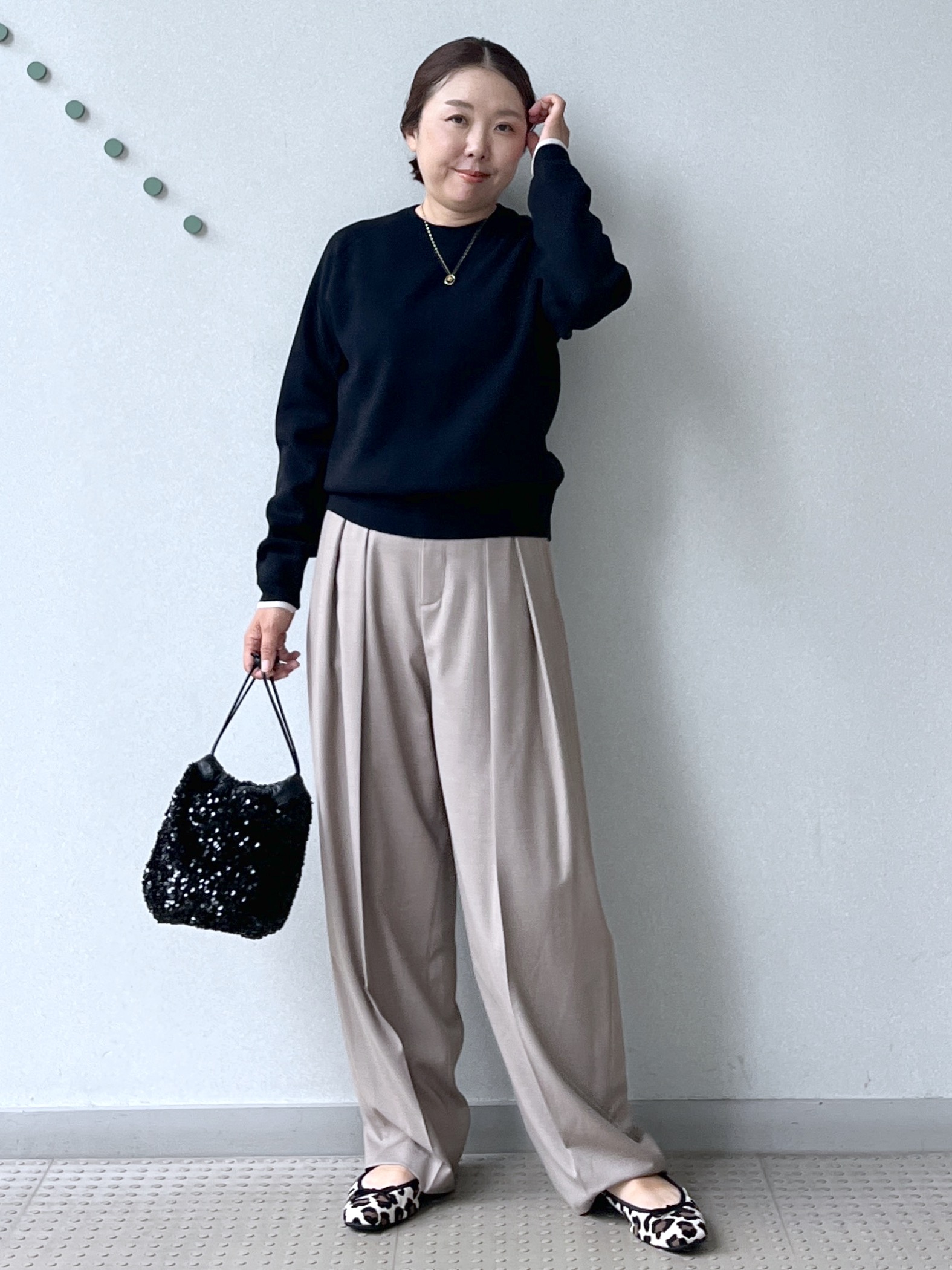 Soeさんの「DRESSTERIOR｜【6色展開/マシンウォッシャブル】コットンカシミヤニット」を使ったコーディネート