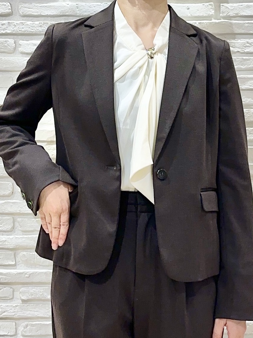 Hana...eさんの「index｜【XS-3Lサイズ】ストレッチテーラードジャケット《ウォッシャブル／イージーアイロン》」を使ったコーディネート