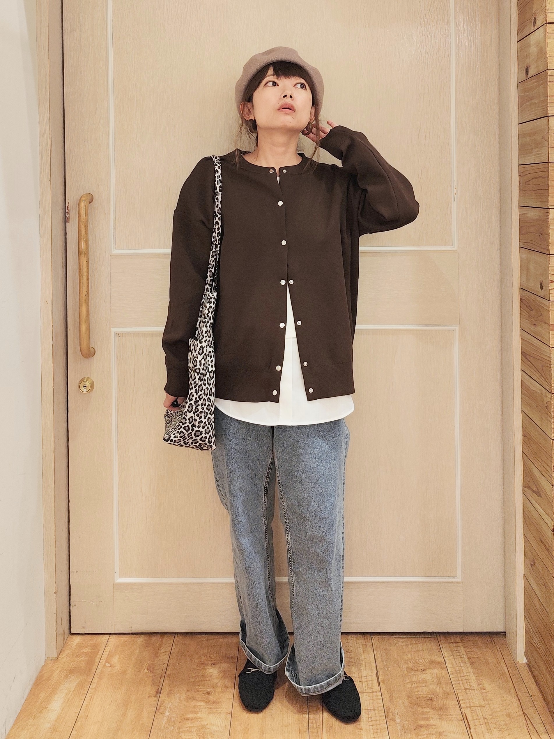mayumiさんの「SHOO･LA･RUE｜【セットアップ可/洗濯機可】軽やかに羽織れる スポンディッシュ ニットカーディガン」を使ったコーディネート