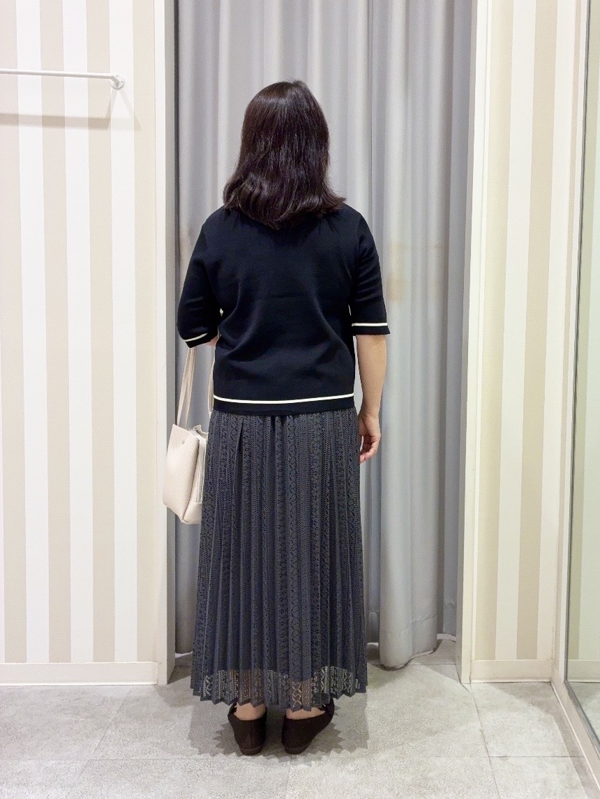 vanseさんの「SHOO･LA･RUE｜【UV/S-LL/洗濯機可】毛玉になりにくい 配色5分袖カーディガン」を使ったコーディネート