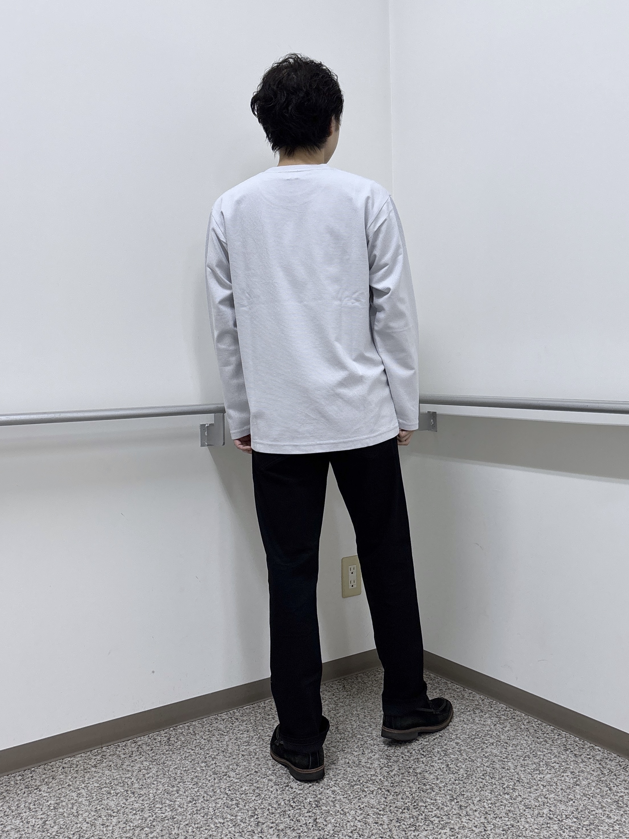 KEIさんの「TAKEO KIKUCHI｜2重編みガーター ボーダー 長袖 Tシャツ」を使ったコーディネート