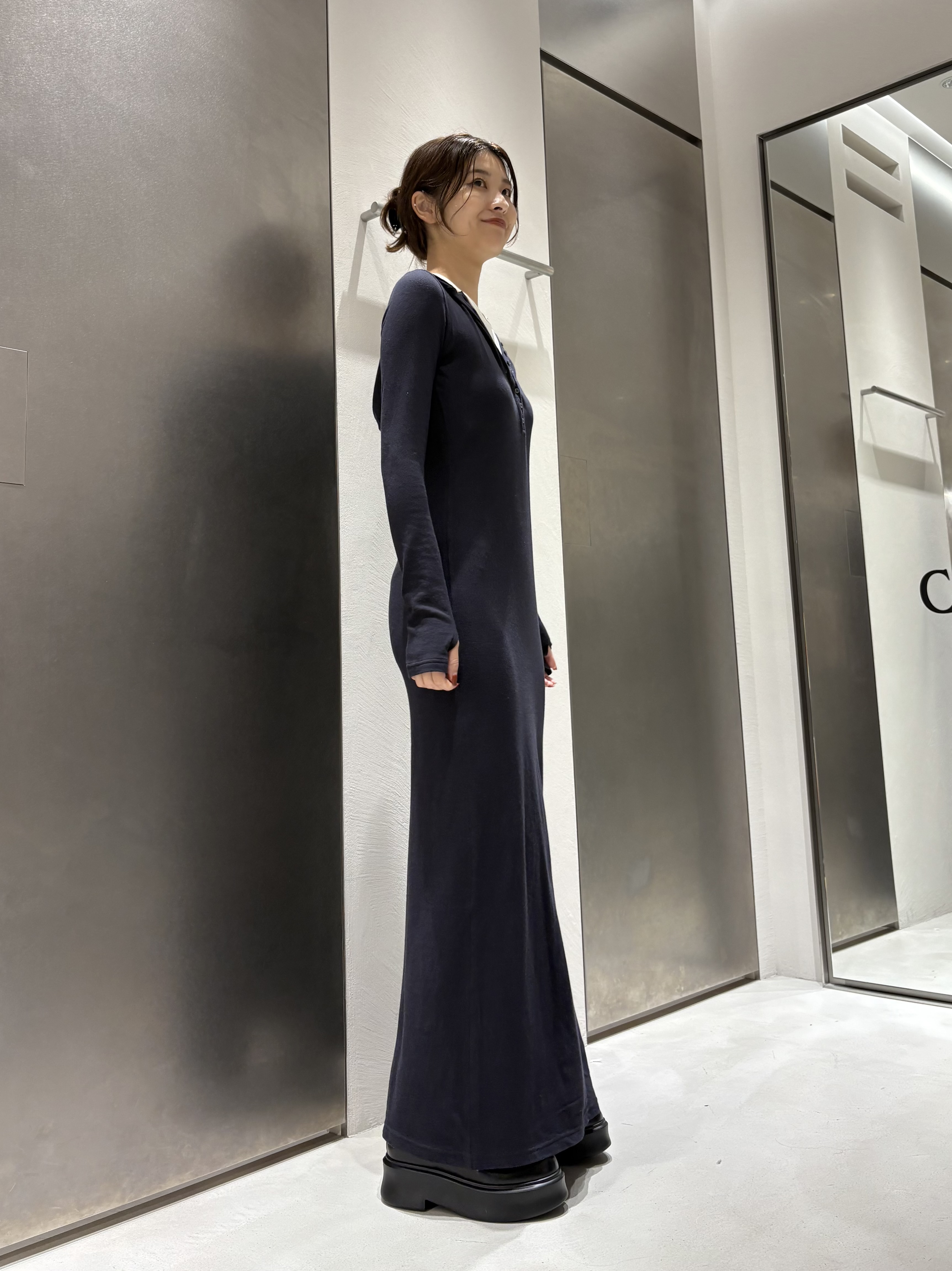 iwamiさんの「CODE A｜UKI UKI＊CODE A｜hooded jersey dress」を使ったコーディネート