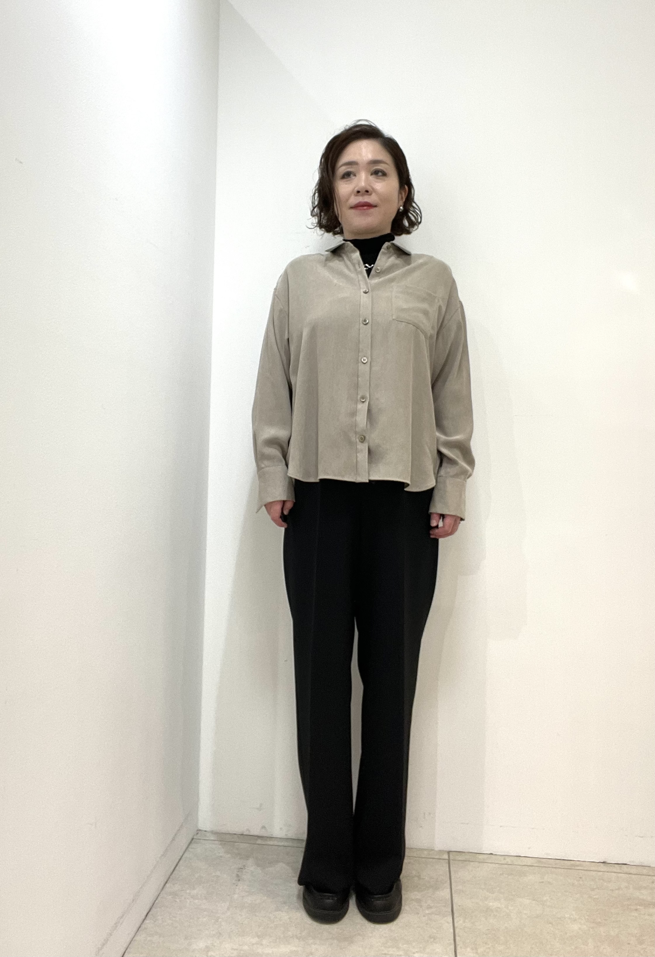 Wachiさんの「UNTITLED｜【セットアップ可/秋羽織り】スエードライクシャツ」を使ったコーディネート