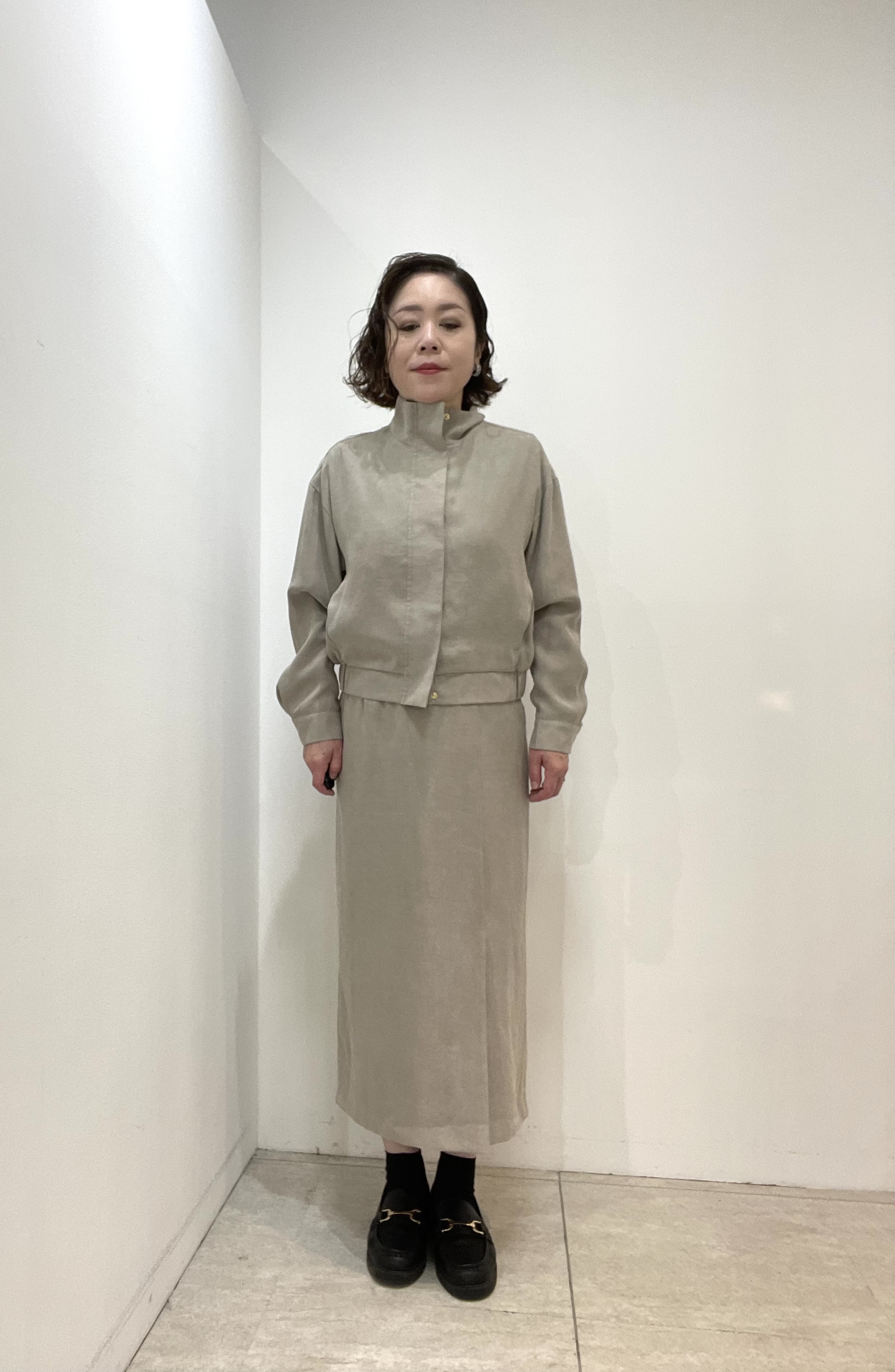 Wachiさんの「UNTITLED｜【セットアップ可/秋ジャケット】スエードライクブルゾン」を使ったコーディネート