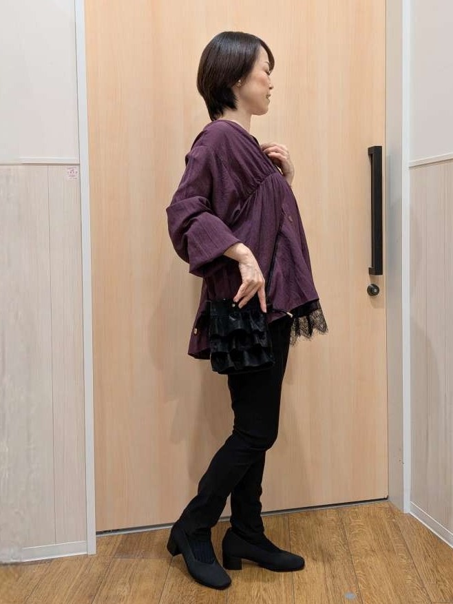 Kさんの「SHOO･LA･RUE｜【S-LL/洗濯機可】着痩せシルエット シャーリングシャツカーディガン」を使ったコーディネート