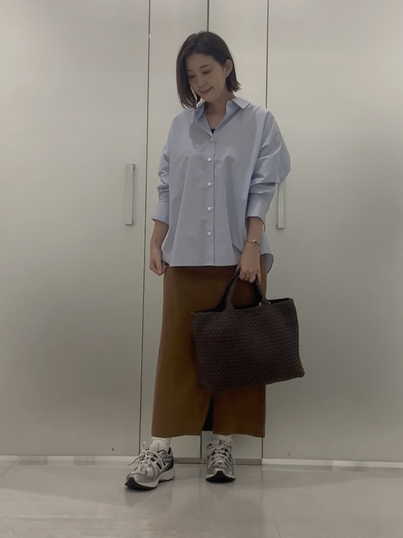 まどかさんの「UNTITLED｜コットンドルマンシャツ」を使ったコーディネート
