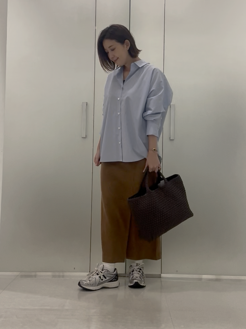 まどかさんの「UNTITLED｜コットンドルマンシャツ」を使ったコーディネート