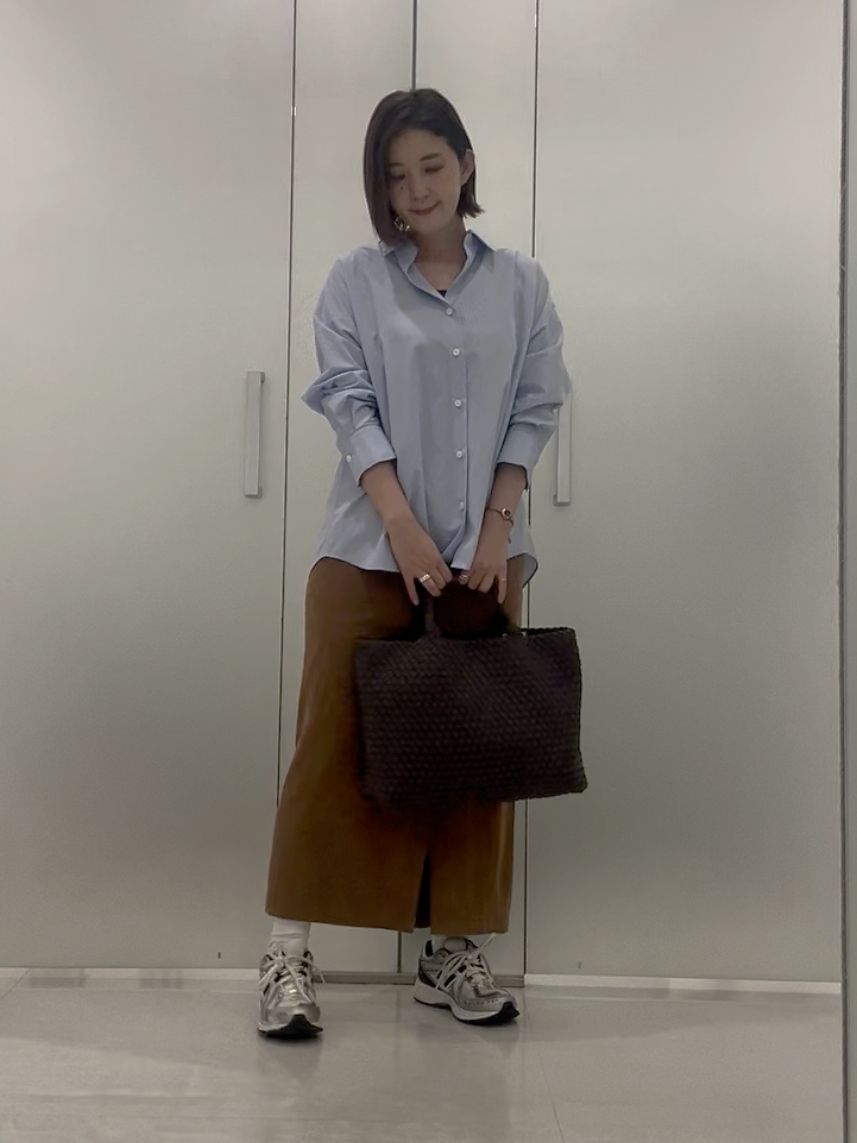 まどかさんの「UNTITLED｜コットンドルマンシャツ」を使ったコーディネート