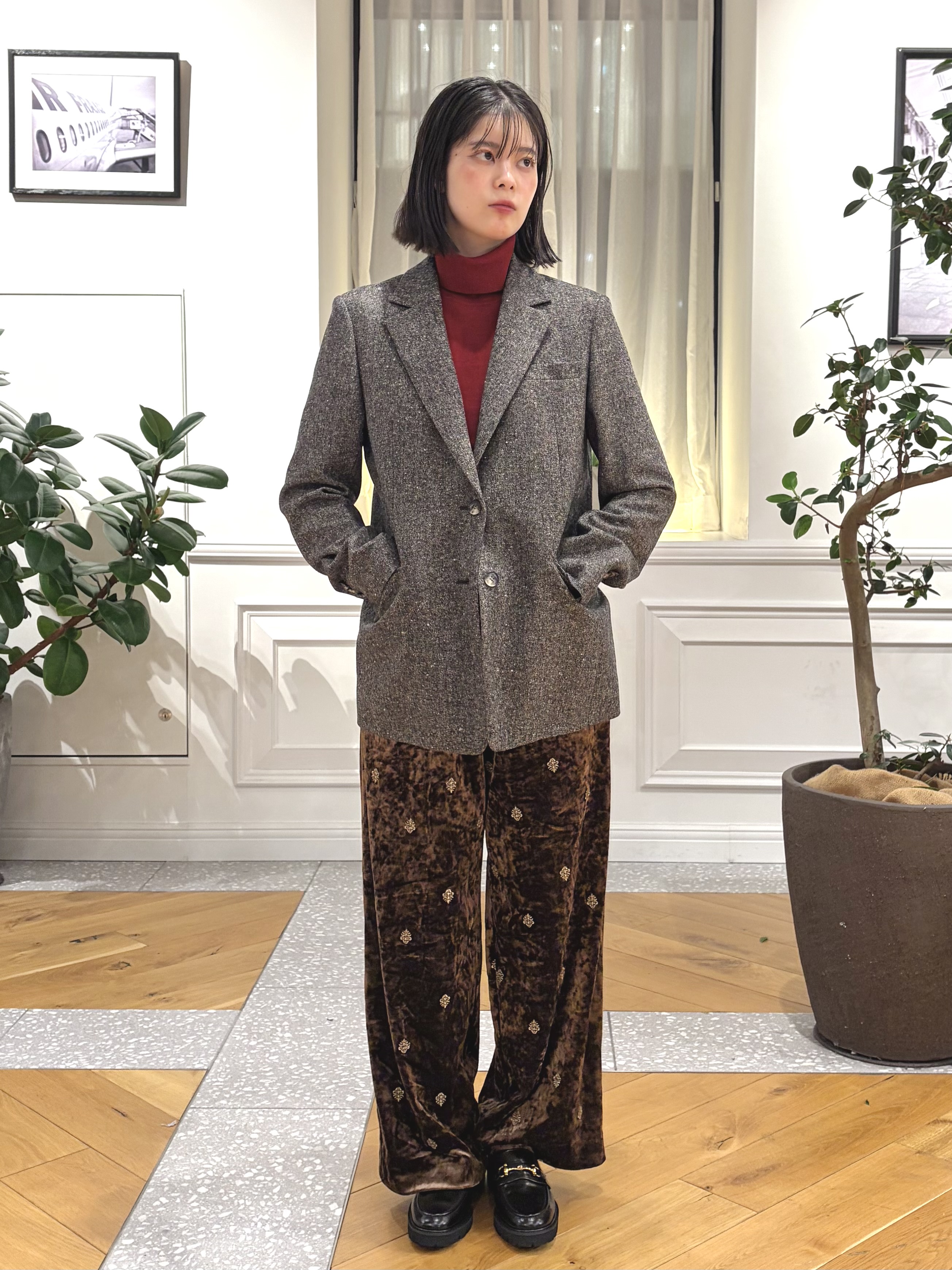 pupiさんの「DRESSTERIOR｜【セットアップ可】ネップツイード ジャケット」を使ったコーディネート