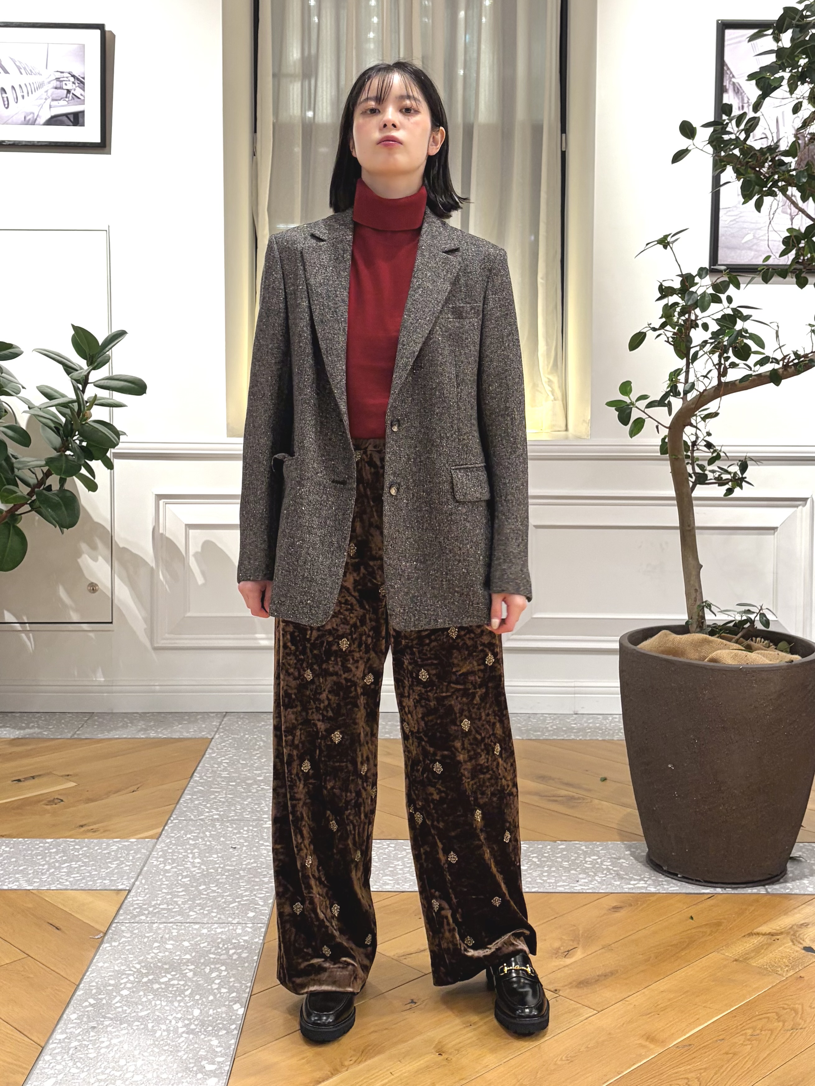 pupiさんの「DRESSTERIOR｜【セットアップ可】ネップツイード ジャケット」を使ったコーディネート