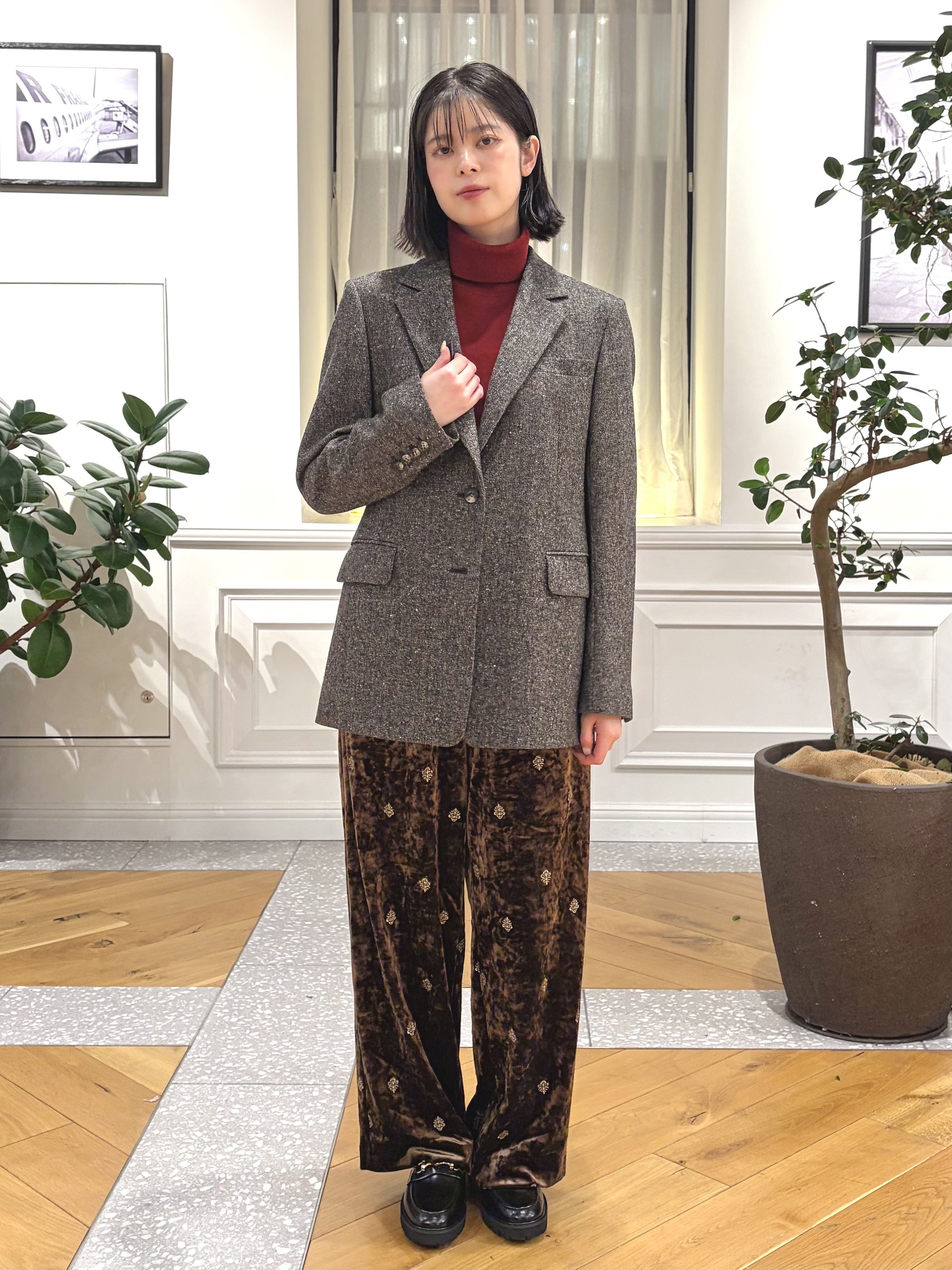 pupiさんの「DRESSTERIOR｜【セットアップ可】ネップツイード ジャケット」を使ったコーディネート