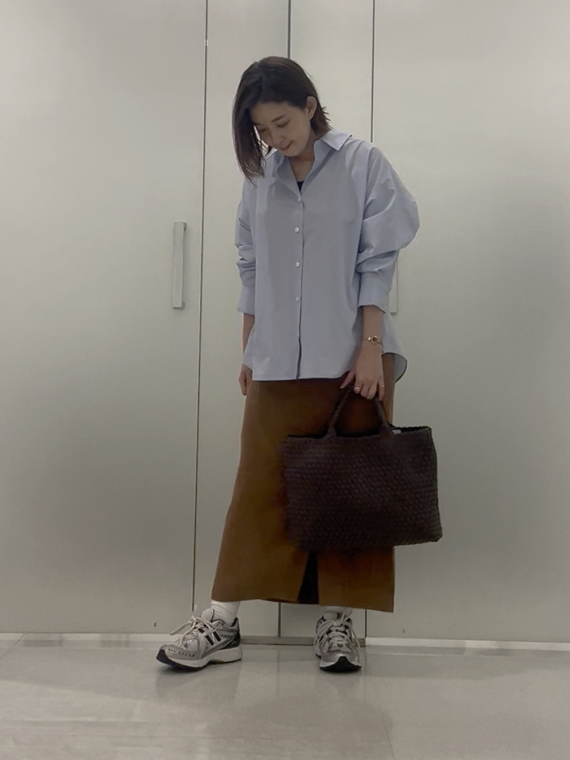まどかさんの「UNTITLED｜コットンドルマンシャツ」を使ったコーディネート