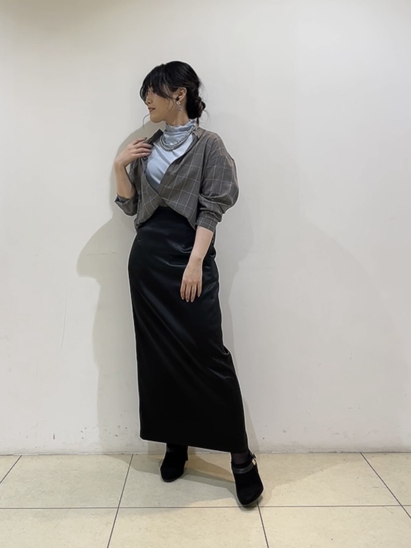 watanabeさんの「UNTITLED｜【セットアップ可/秋羽織り】メランジツイルシャツ」を使ったコーディネート