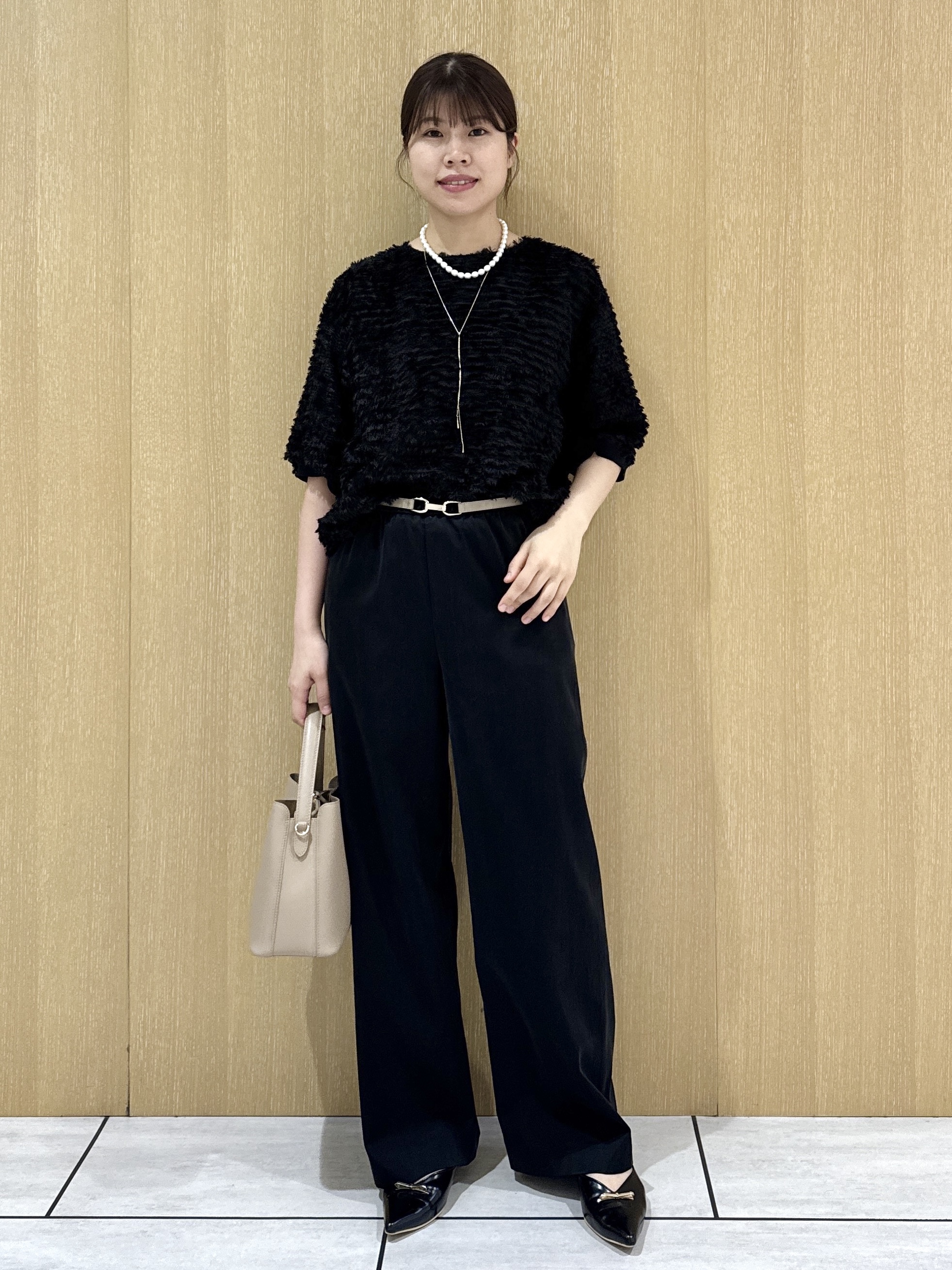 nanaさんの「UNTITLED｜【秋映え/体型カバー】フェザージャガードプルオーバー」を使ったコーディネート