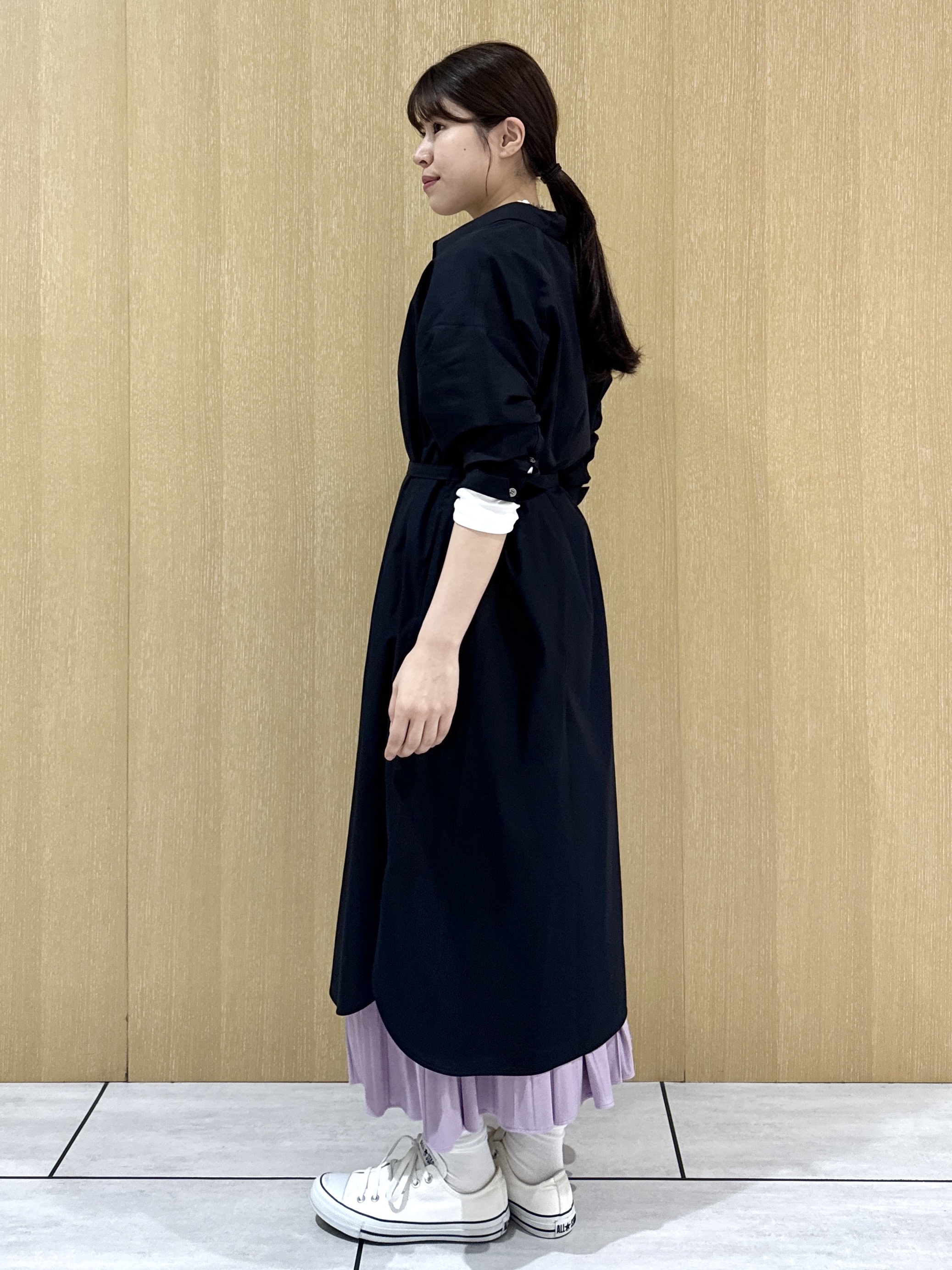 nanaさんの「UNTITLED｜ロングシャツワンピース」を使ったコーディネート