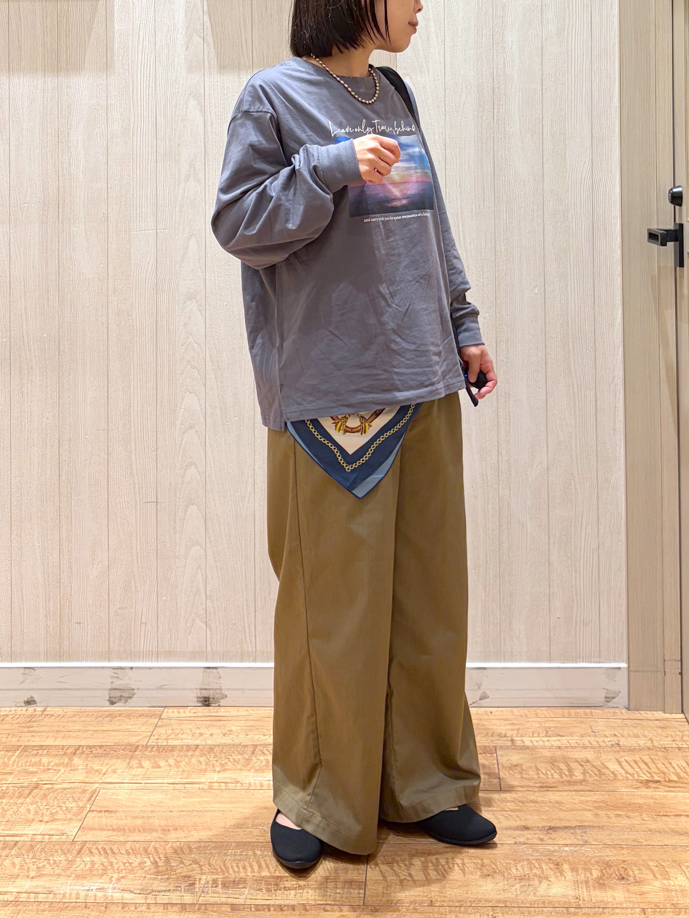 shirayuuuさんの「SHOO･LA･RUE｜【S-LL】デイリー使いに 選べる6柄プリントロンT」を使ったコーディネート